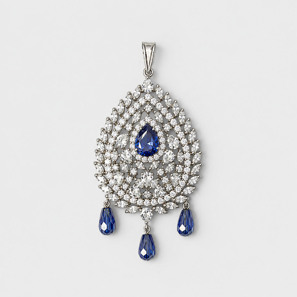 Sapphire Teardrop Set