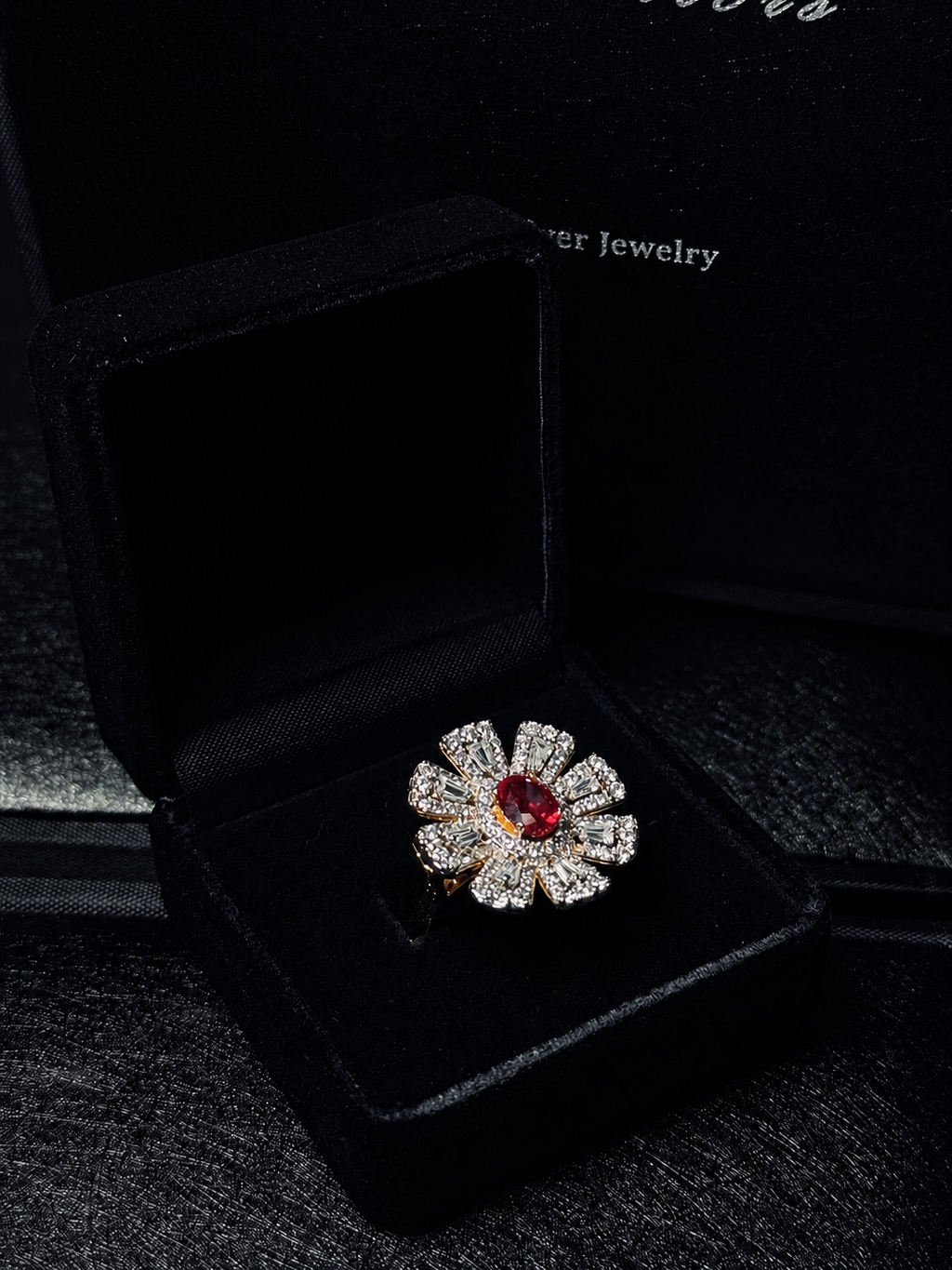 Ruby Rosette Ring