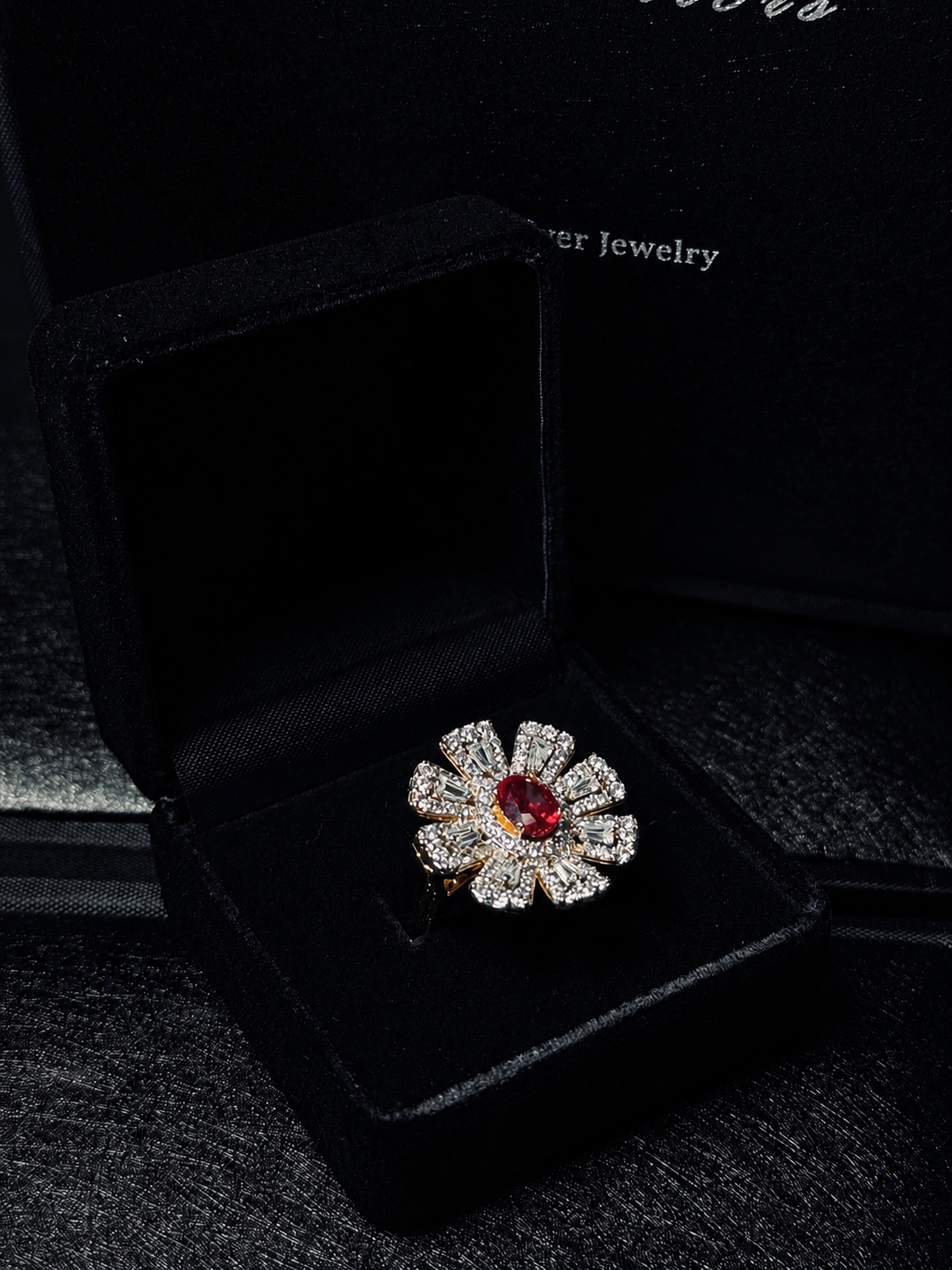 Ruby Rosette Ring