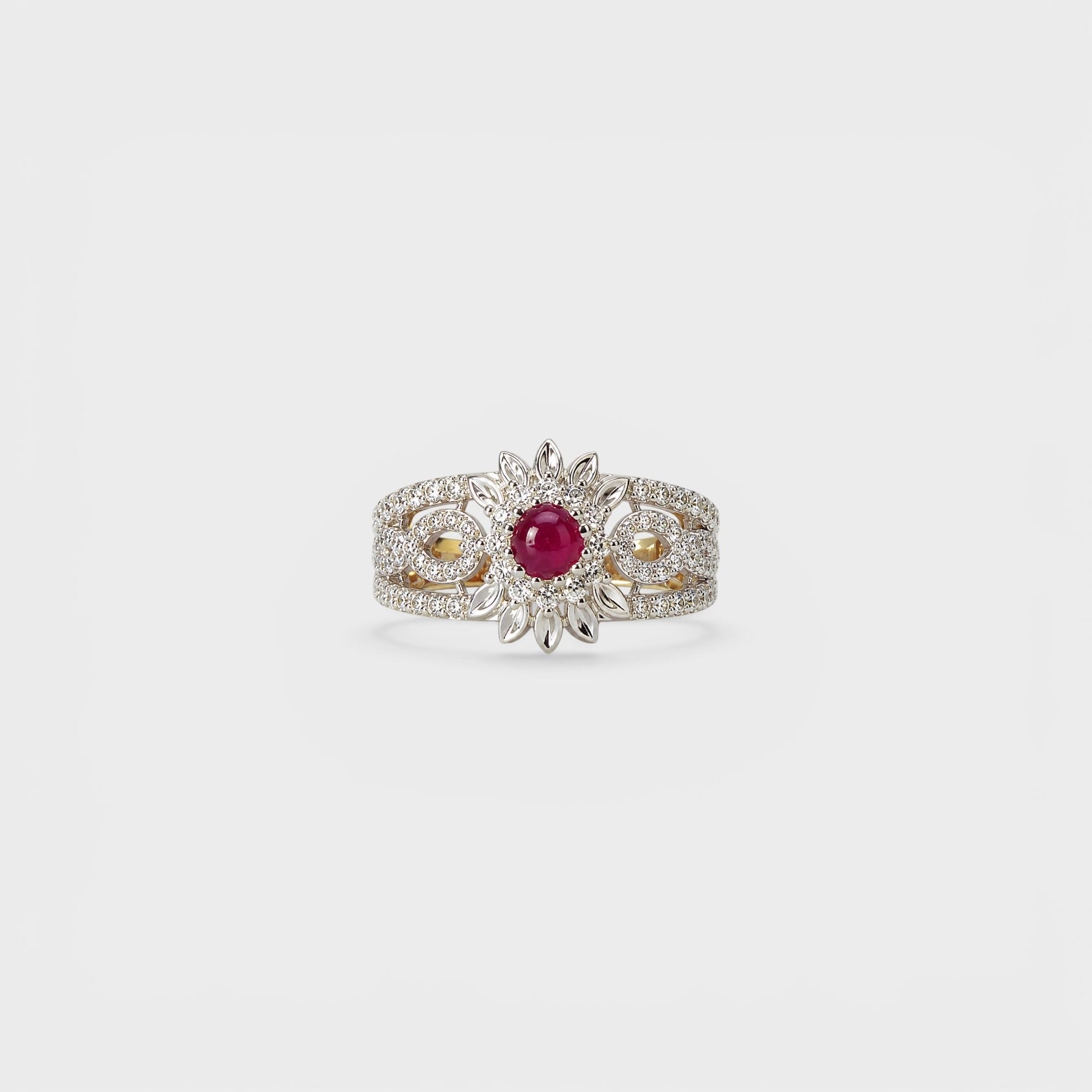 Ruby Petal Bloom Ring