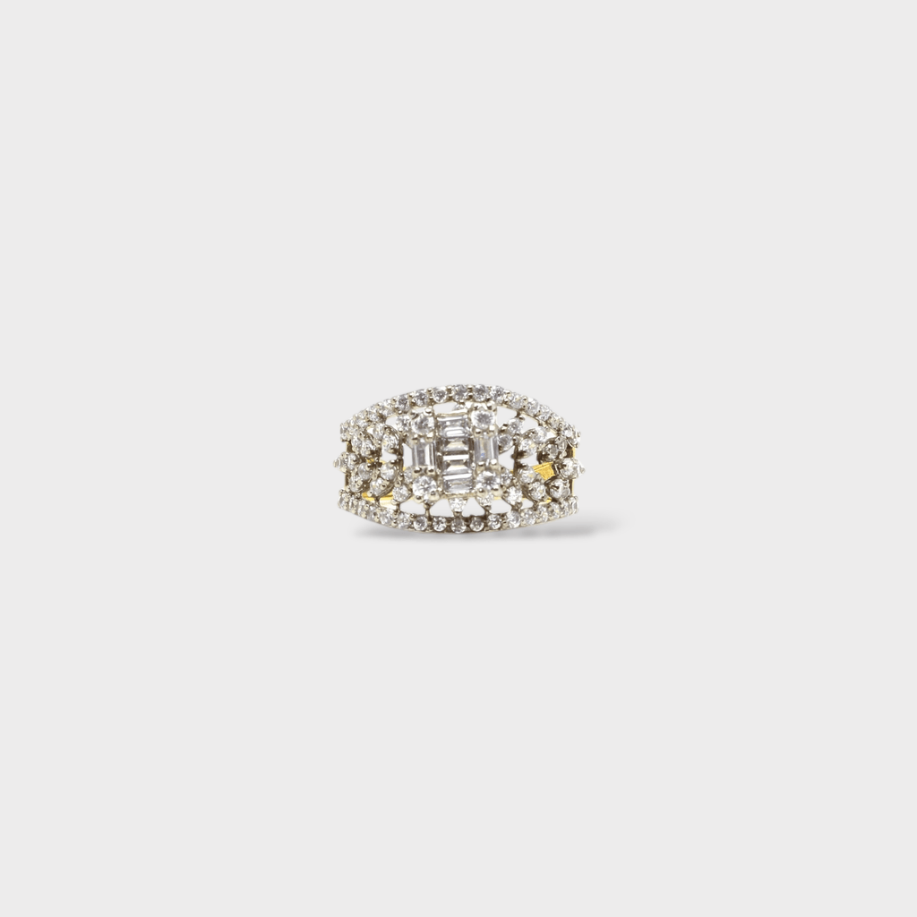Crystal Cascade Ring - Monis Anas Jewellers