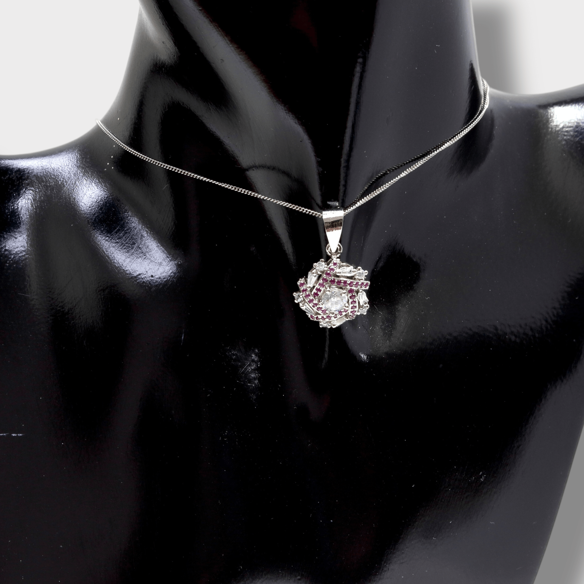 Ruby Royale Cluster Set - Monis Anas Jewellers