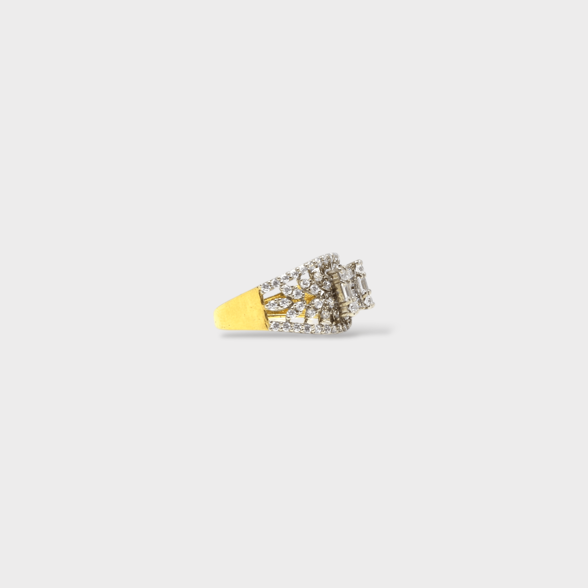 Crystal Cascade Ring - Monis Anas Jewellers