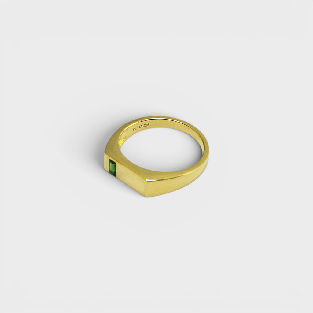Gold Emerald Ring