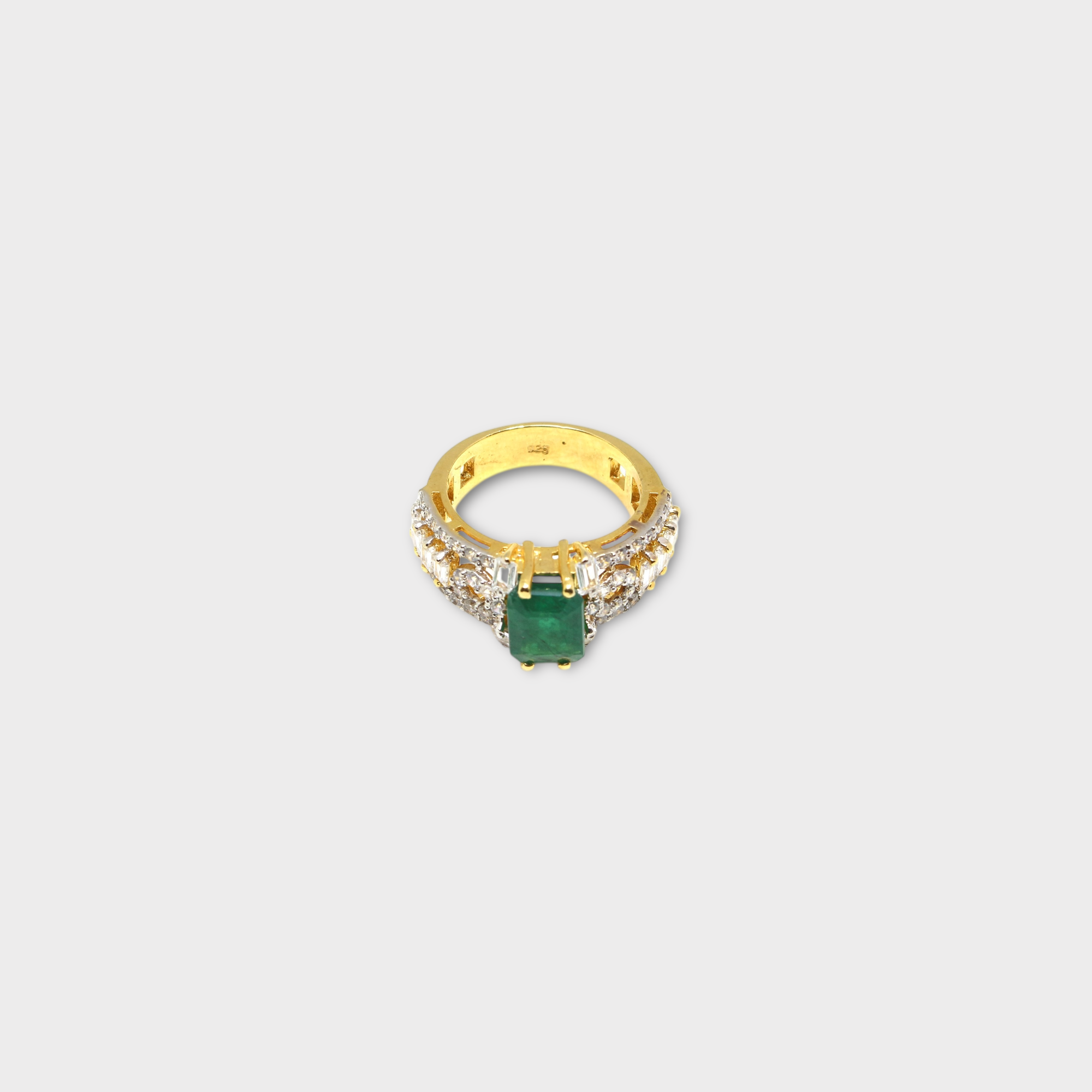 Emerald Monarch Ring