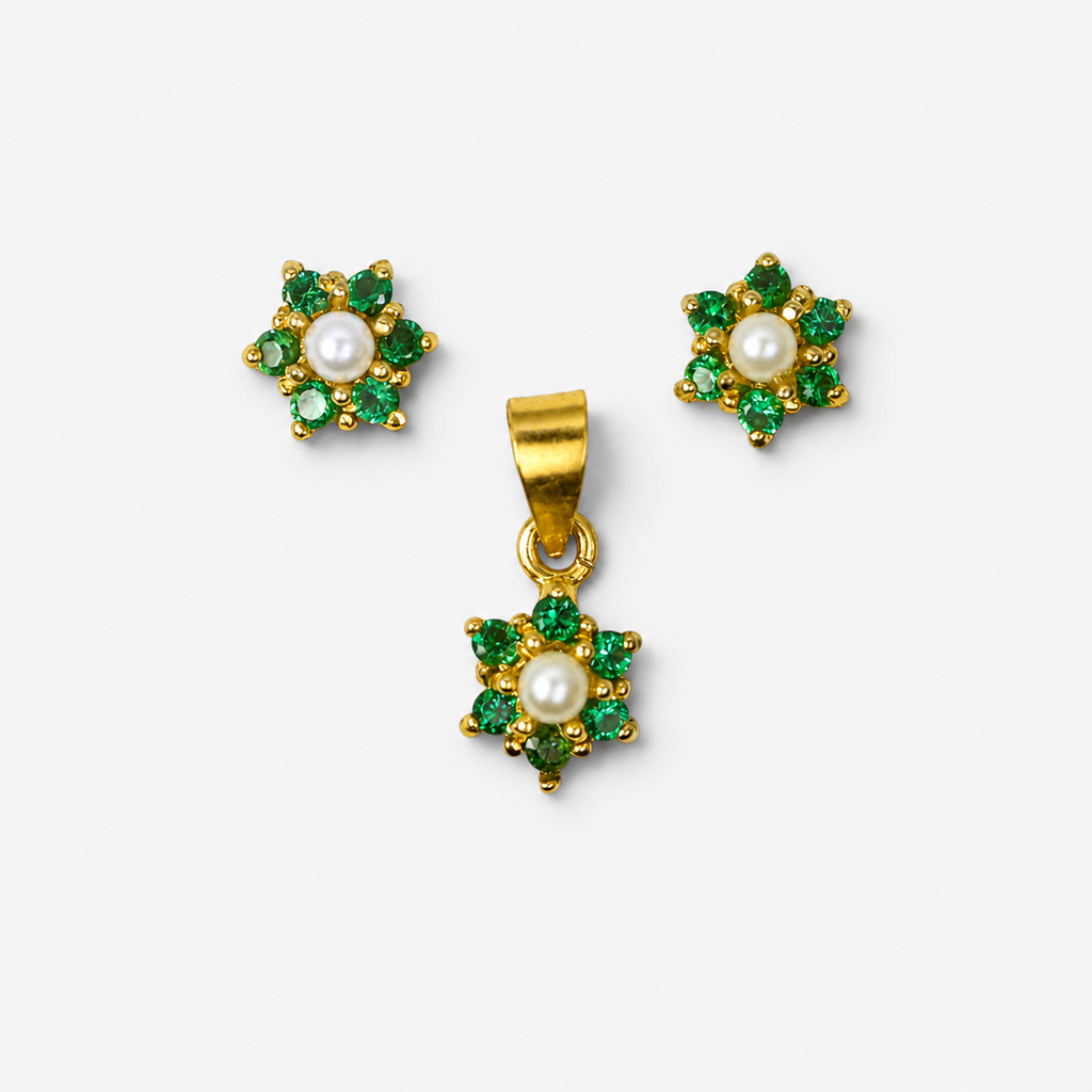 Emerald Daisy Mini Set