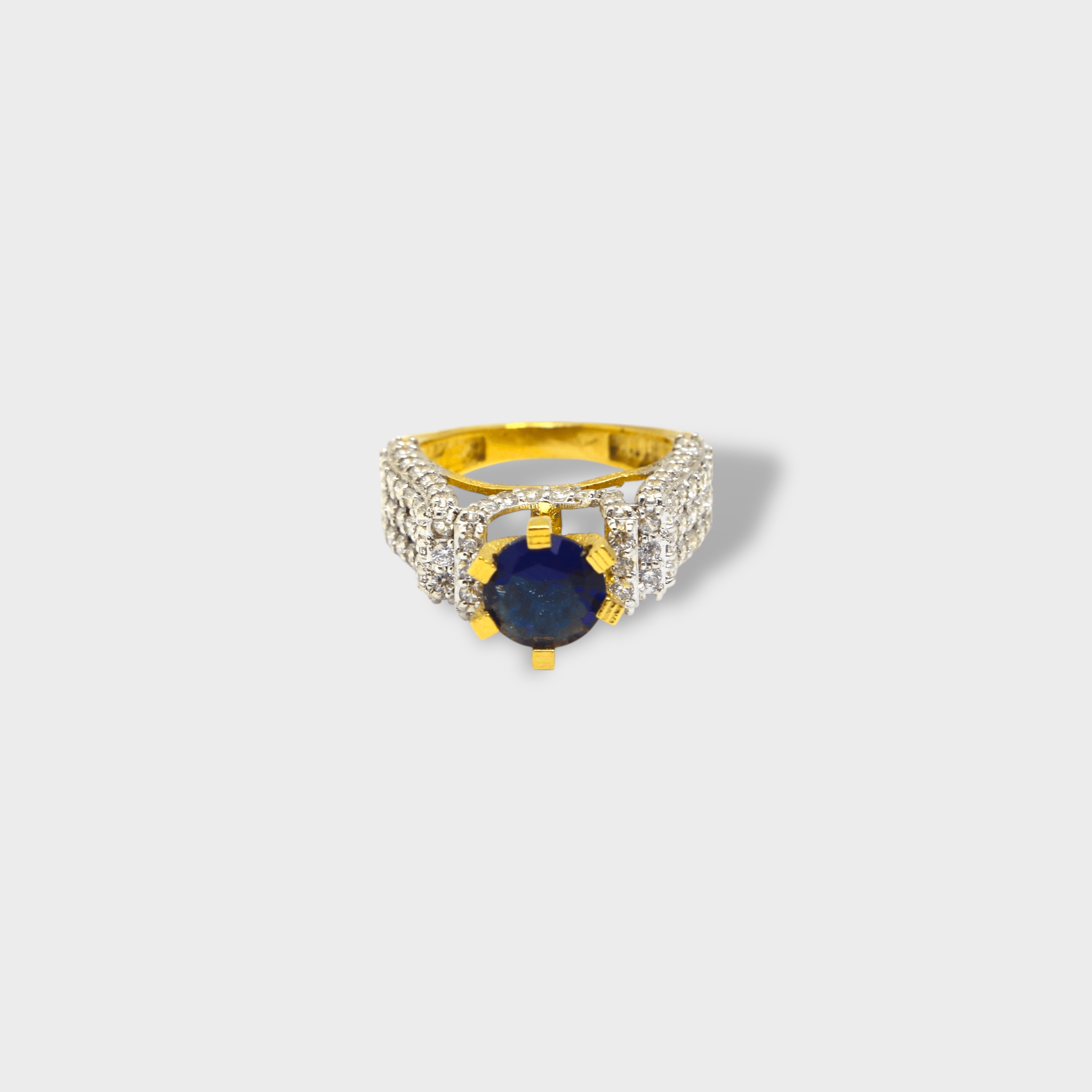Sapphire Halo - Monis Anas Jewellers