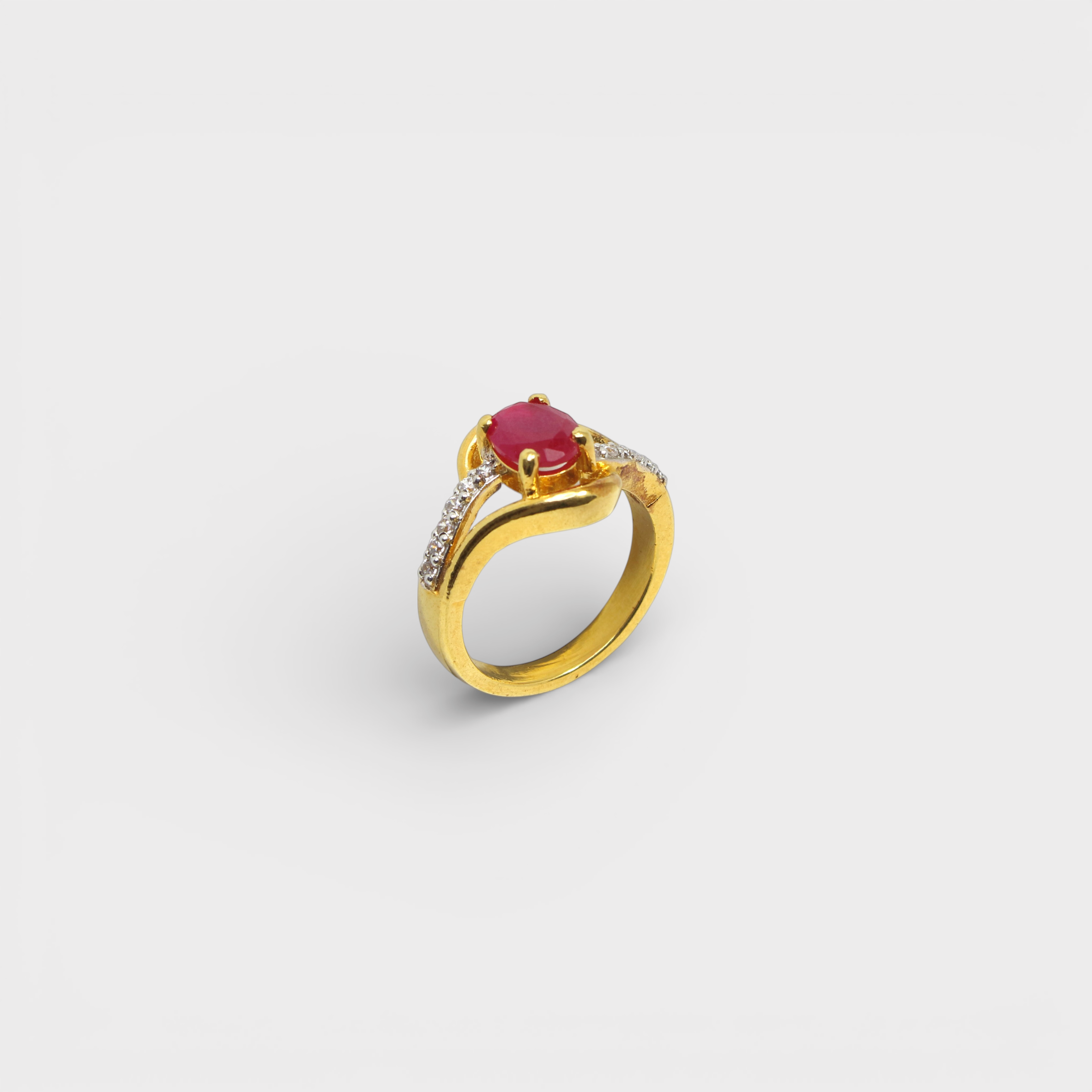 Ruby Twist Ring