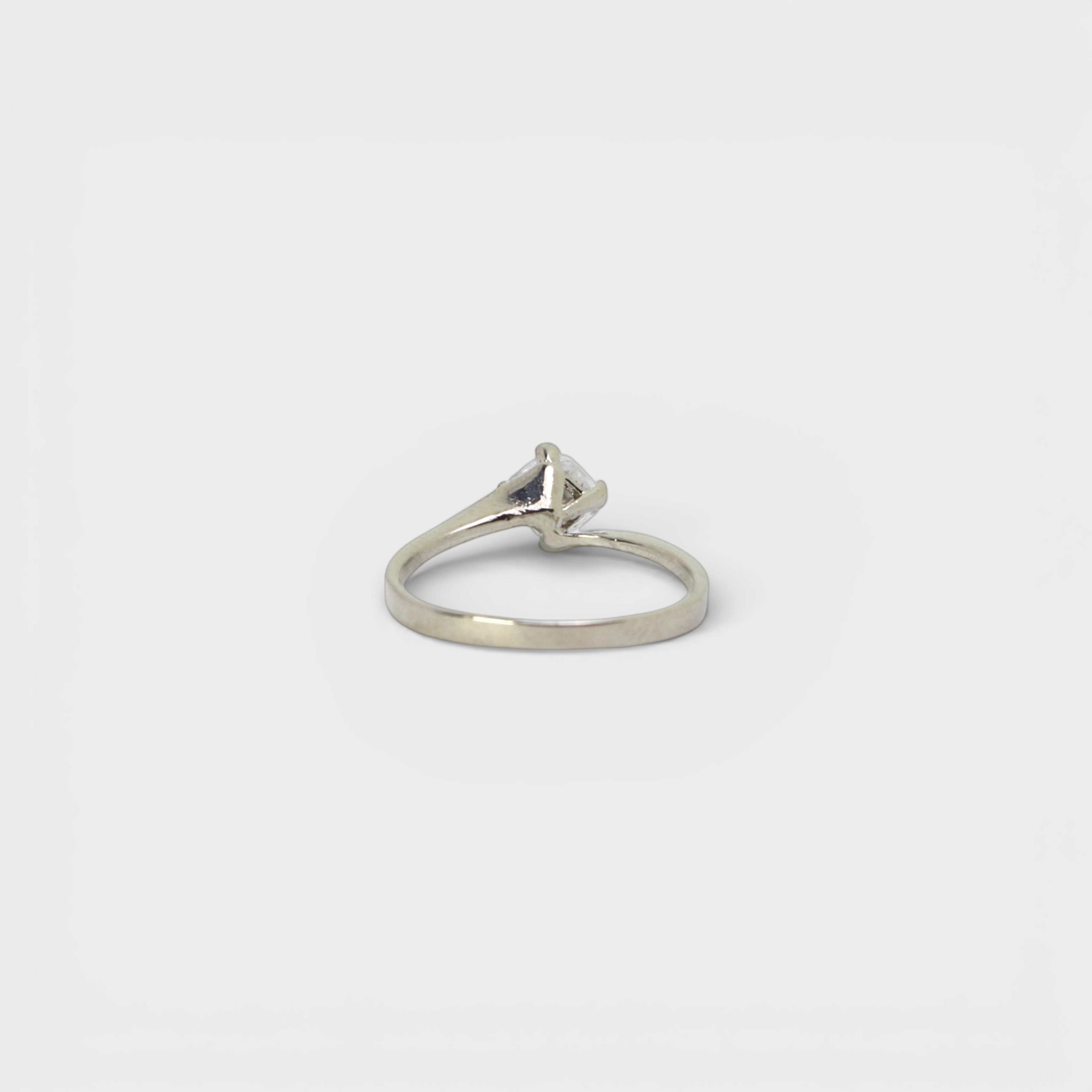 Princess-Cut CZ Solitaire Ring