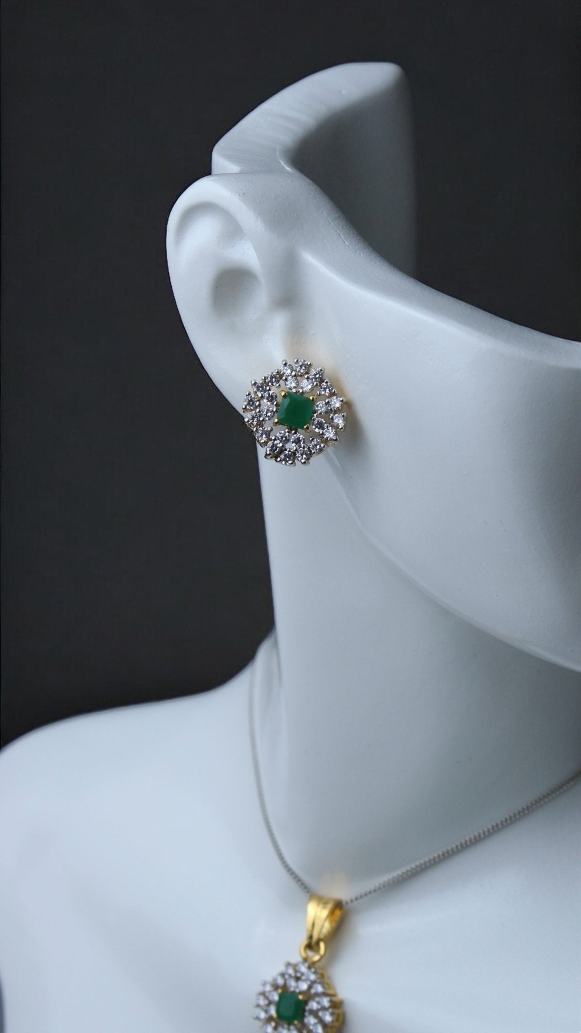 Emerald Petal Suite - Monis Anas Jewellers