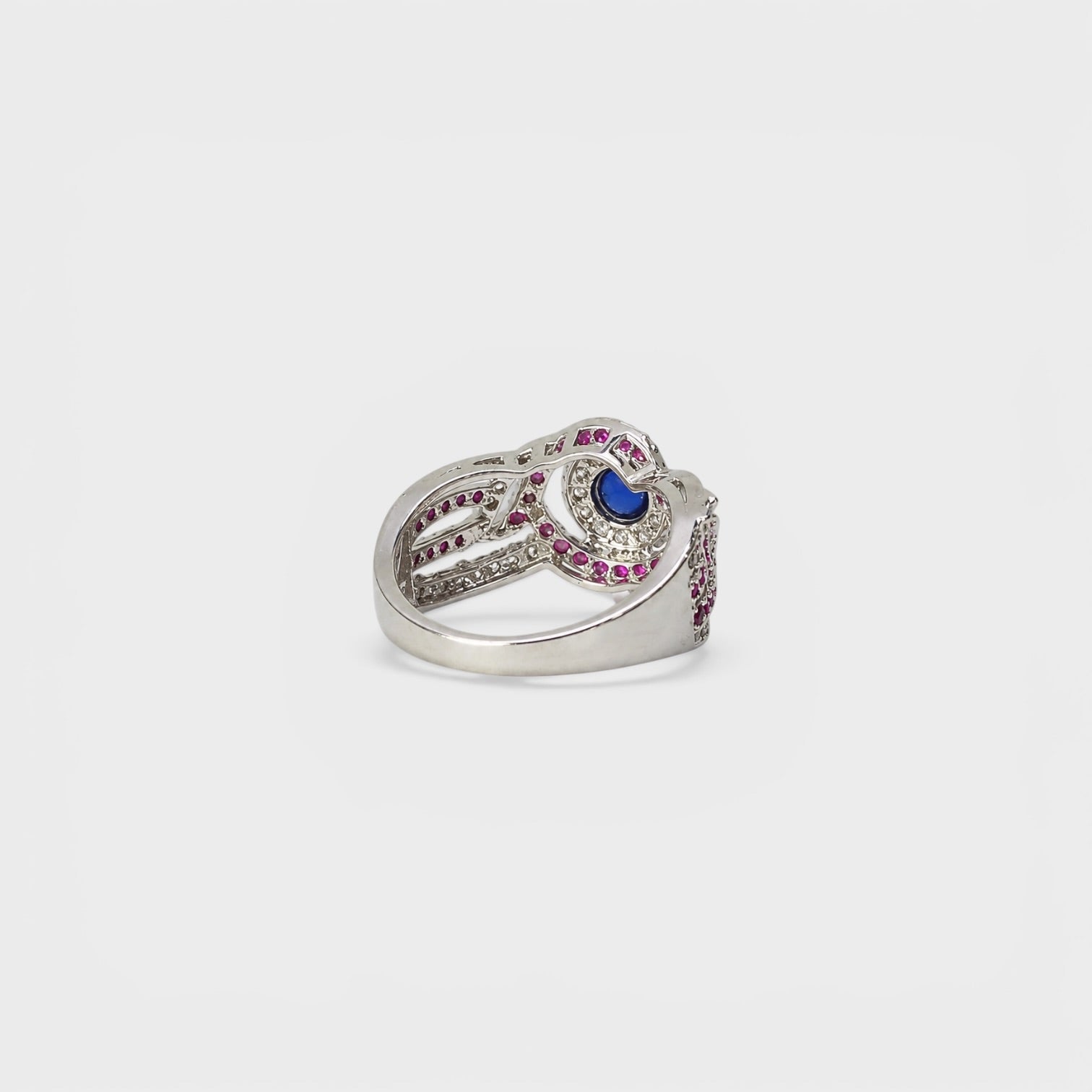 Ruby Mist Halo Ring