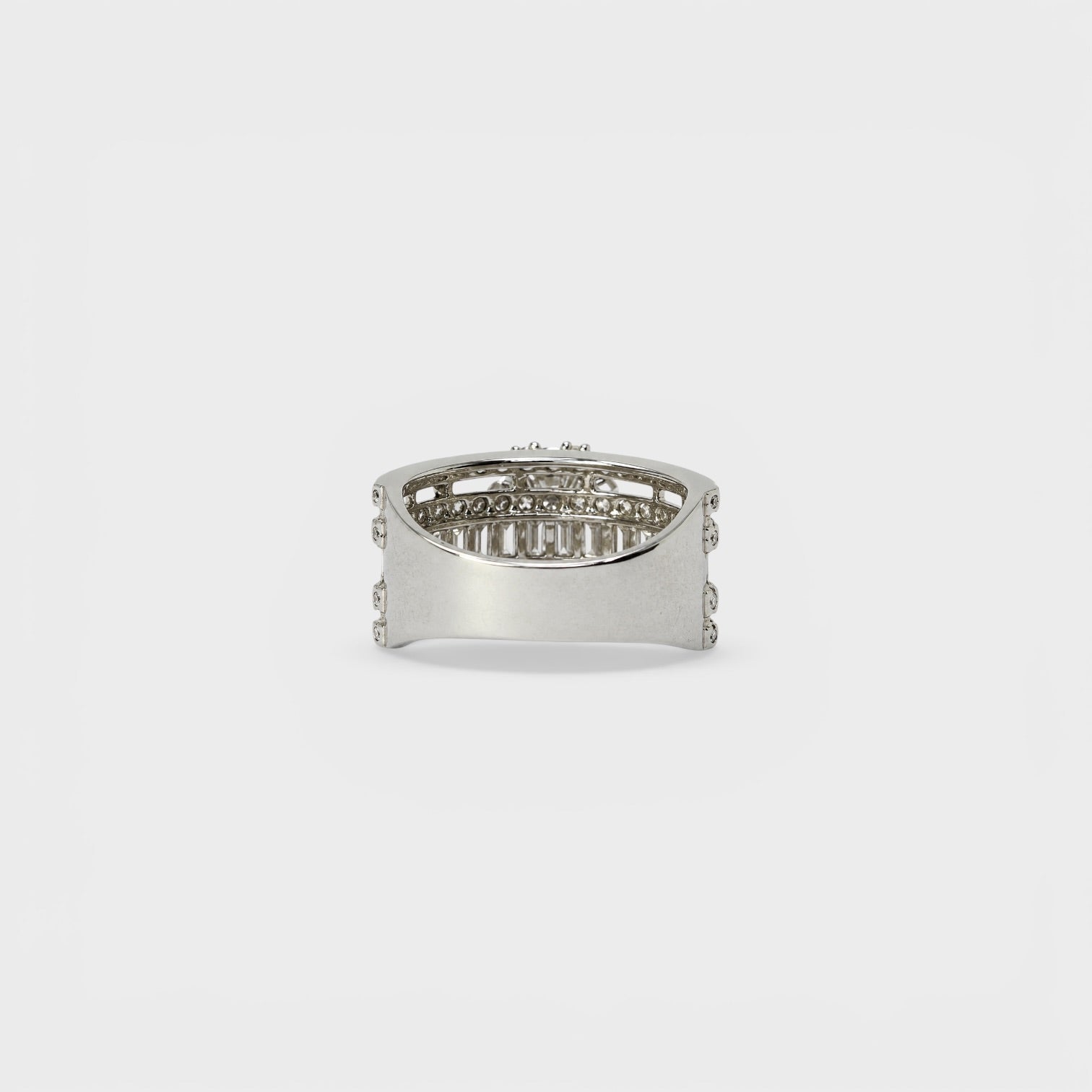 White Ice Multi-Row Ring