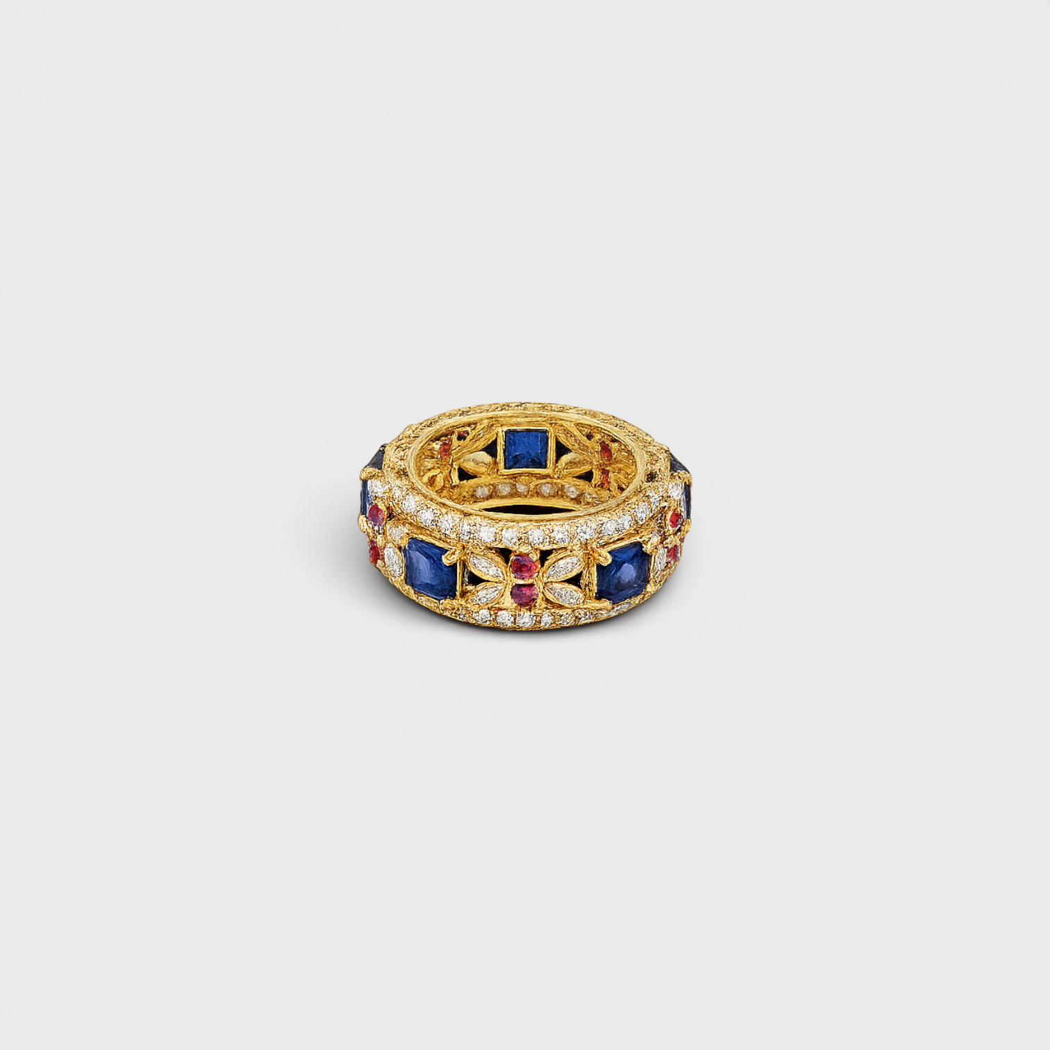 Sapphire Mosaic Band