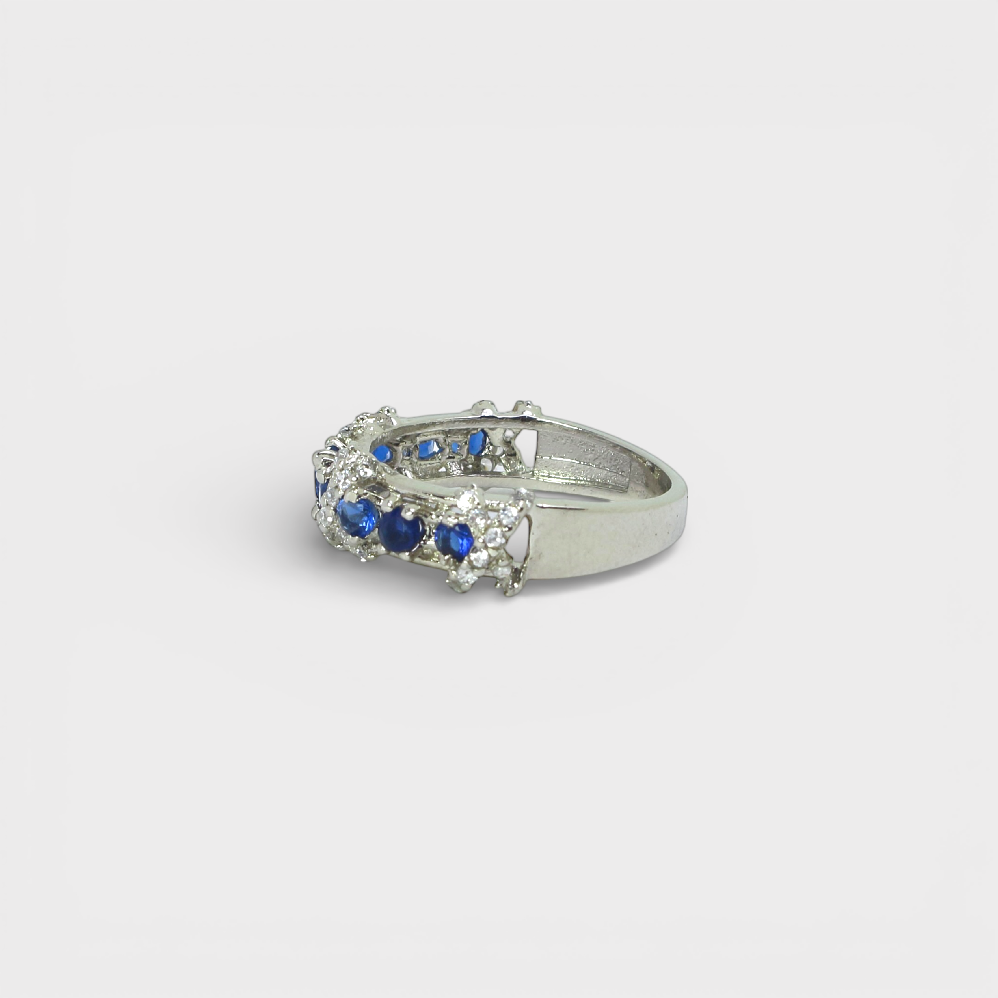 Blue Sapphire Eternity Band Ring