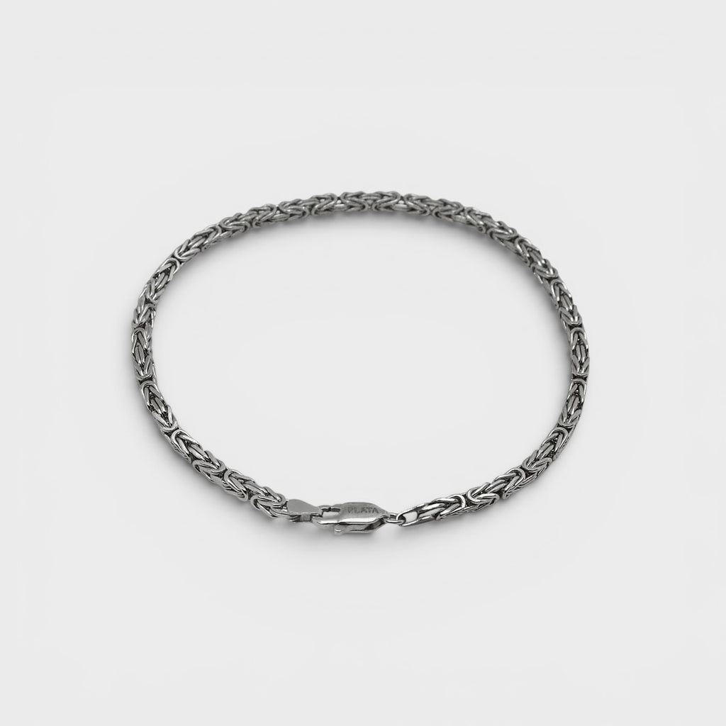Silver Byzantine Link Bracelet