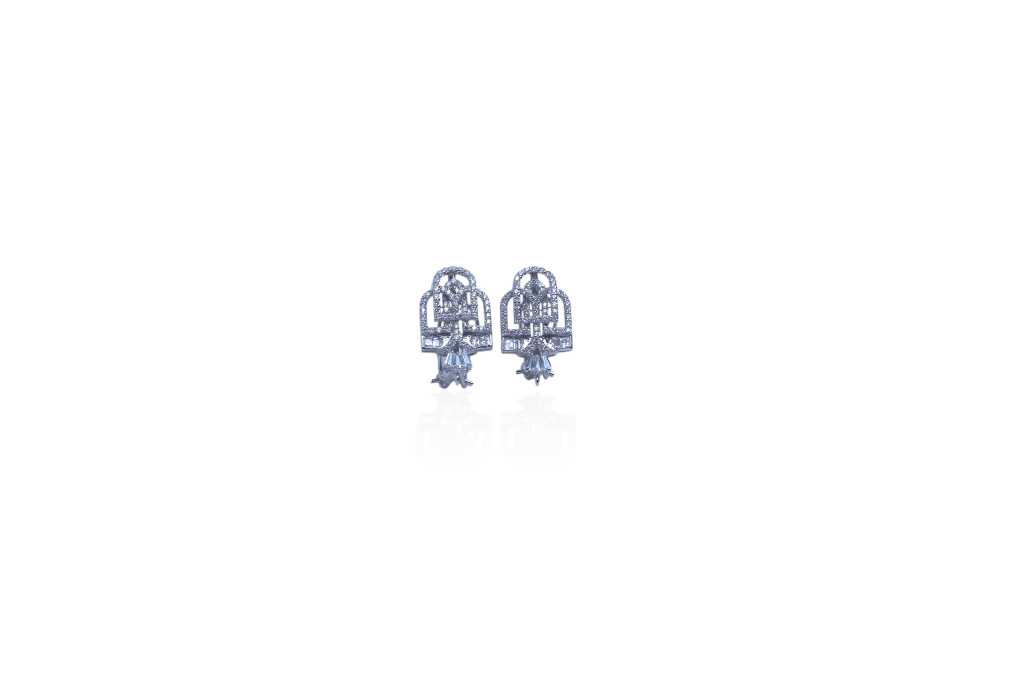 Regal Birdcage Chandelier Studs - Monis Anas Jewellers