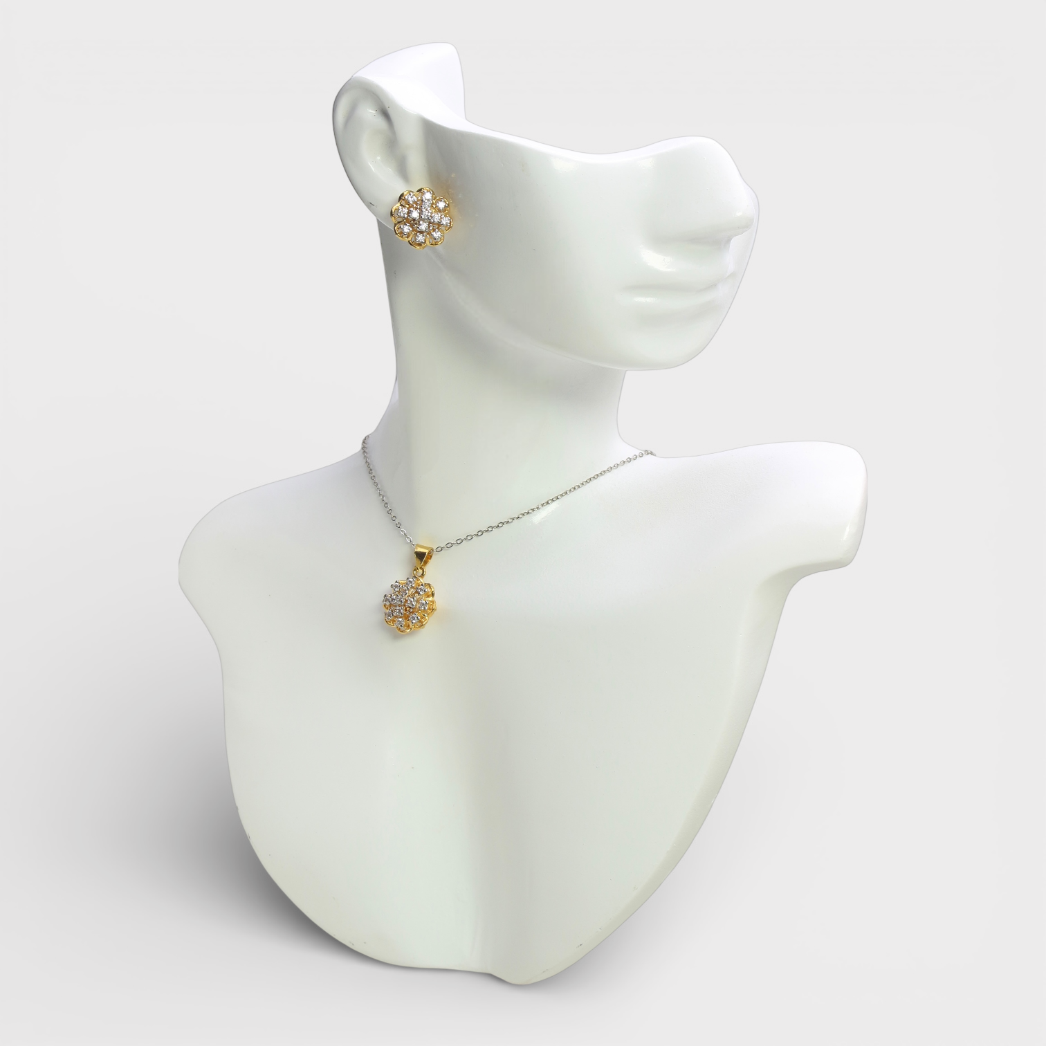 White Zircon Bloom Set