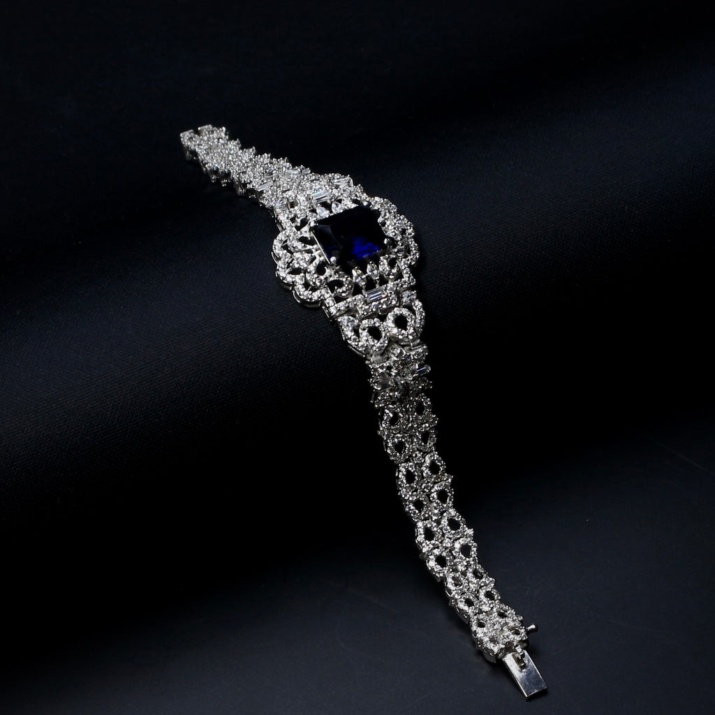 Royal Sapphire Infinity Bracelet