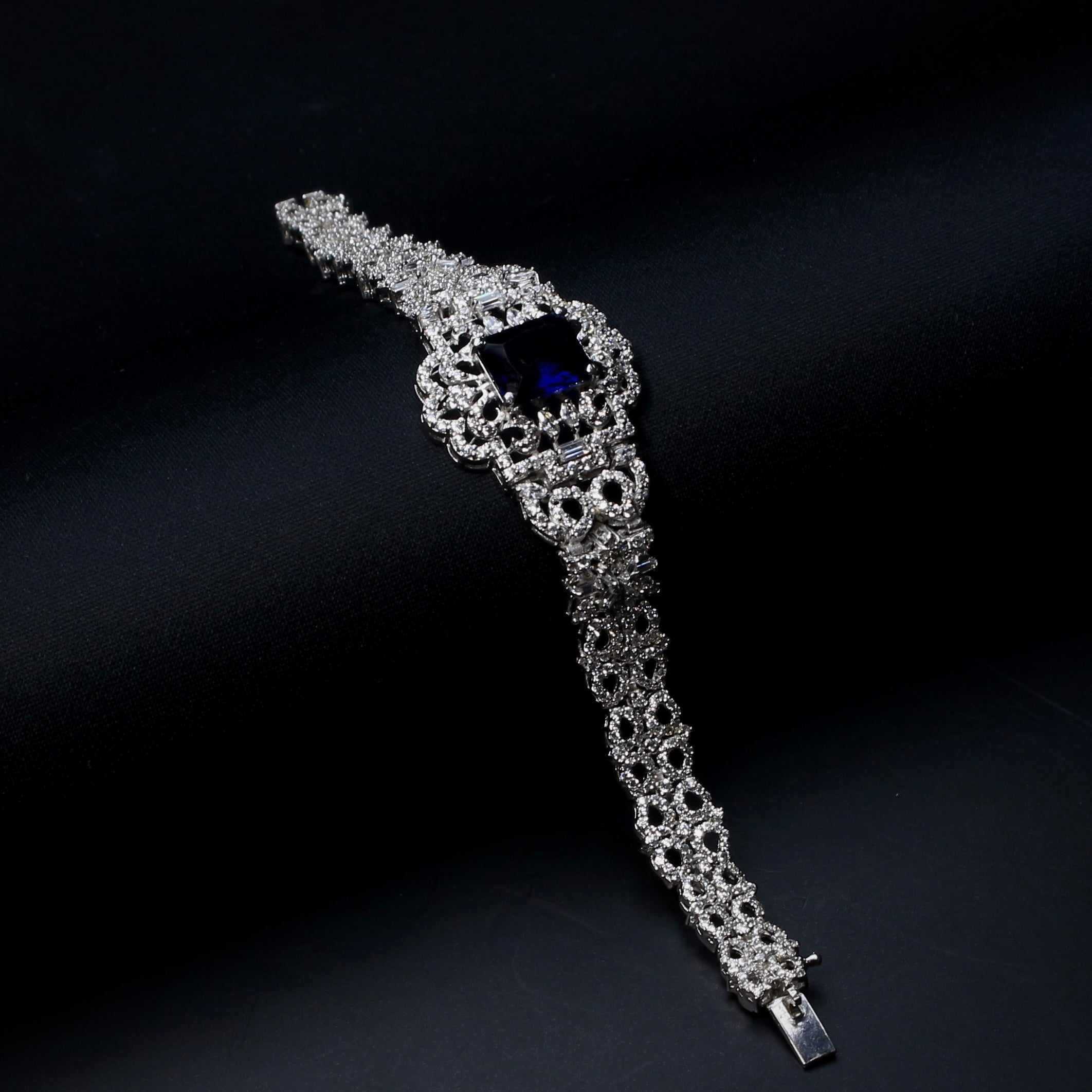 Royal Sapphire Infinity Bracelet