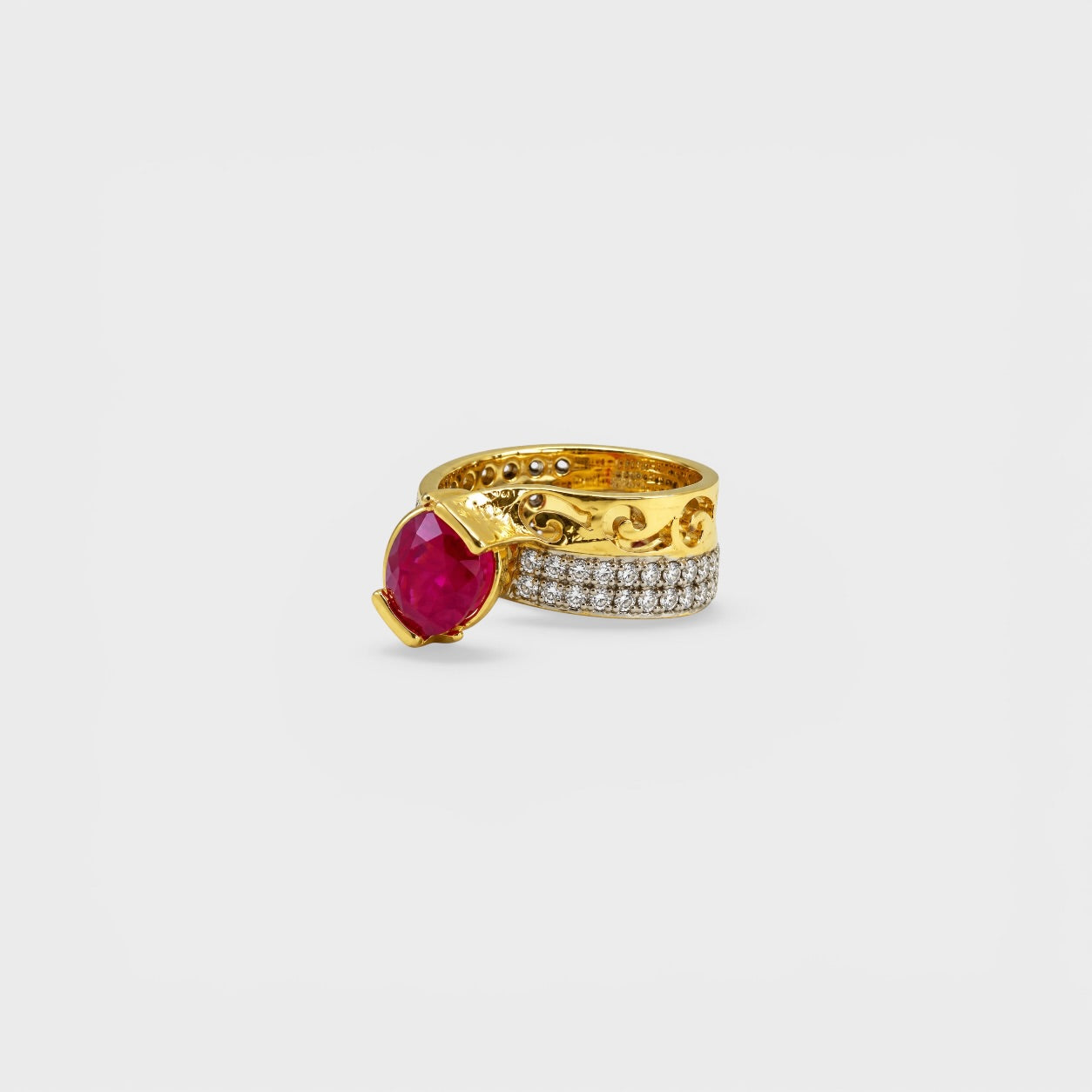 Ruby Fleur Ring