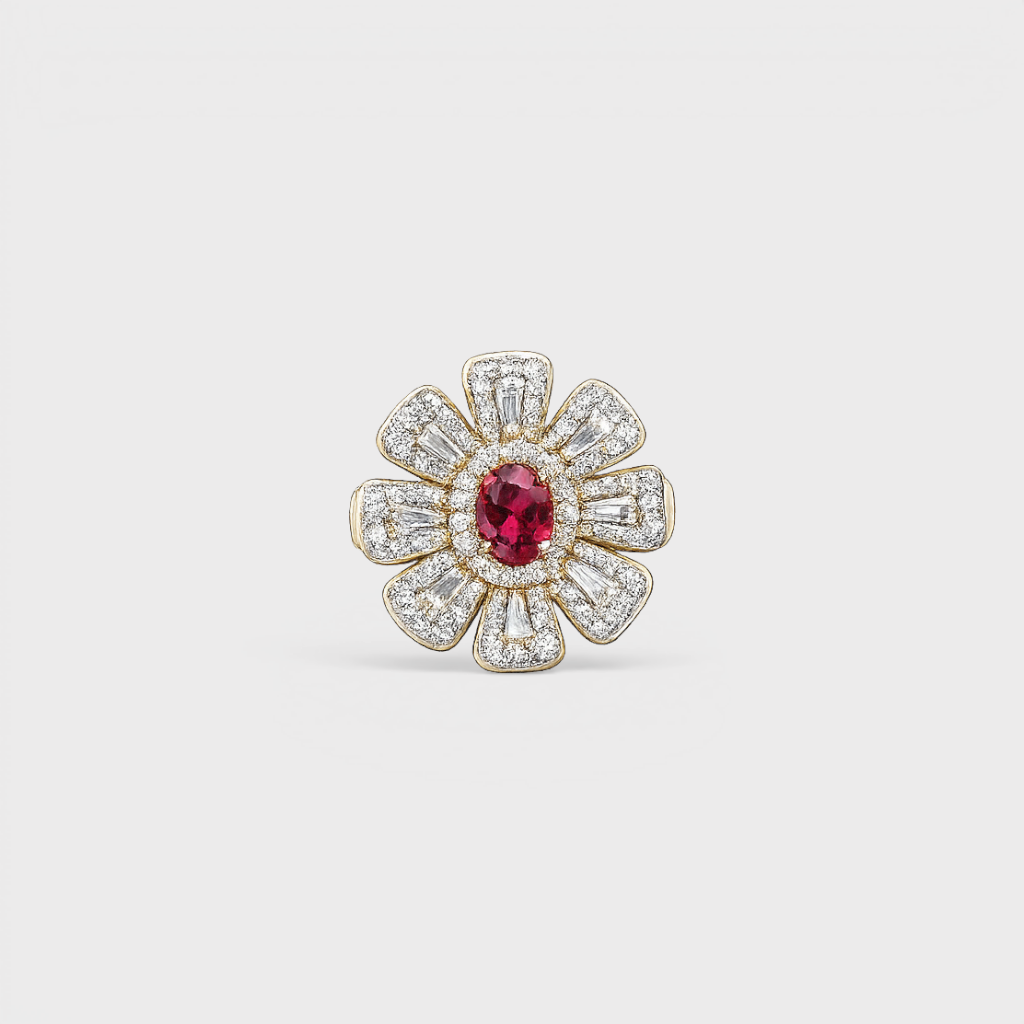Ruby Rosette Ring
