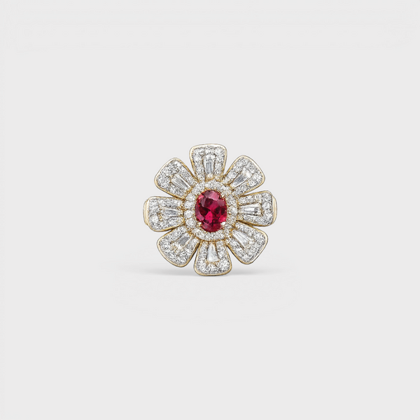 Ruby Rosette Ring