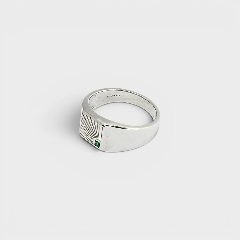 Silver Sunburst Ring