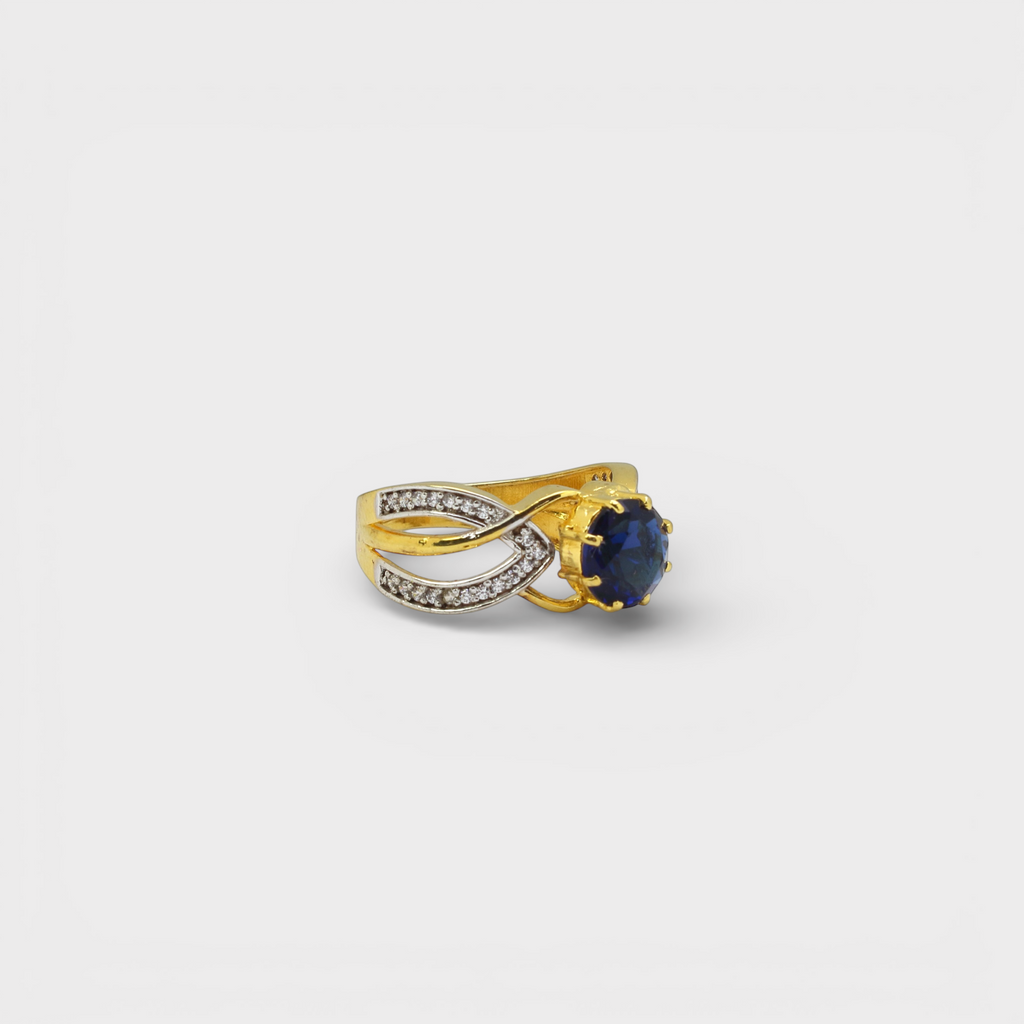 Royal Infinity Sapphire Ring – Oval Blue Gem