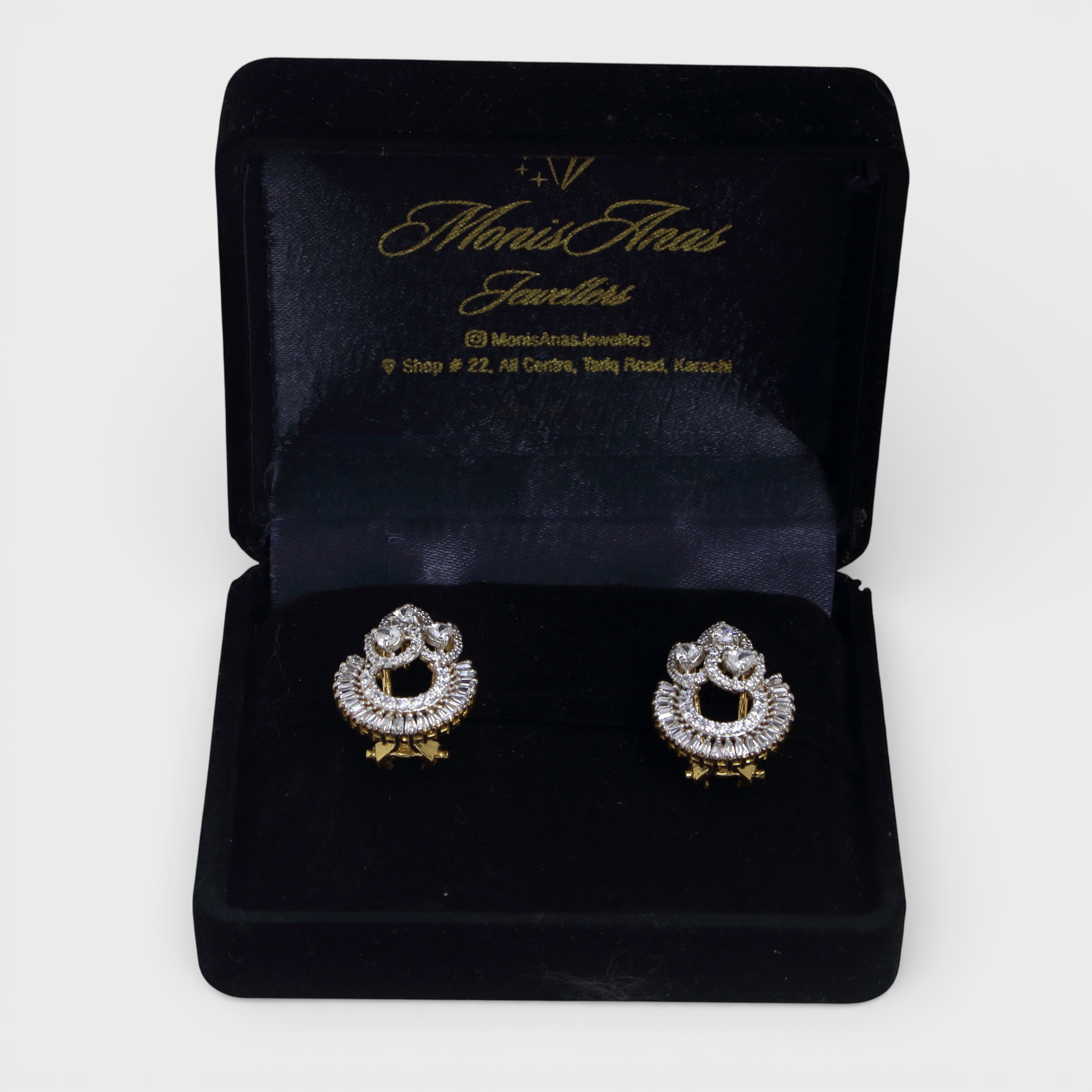 Imperial Baguette Sunburst Earrings