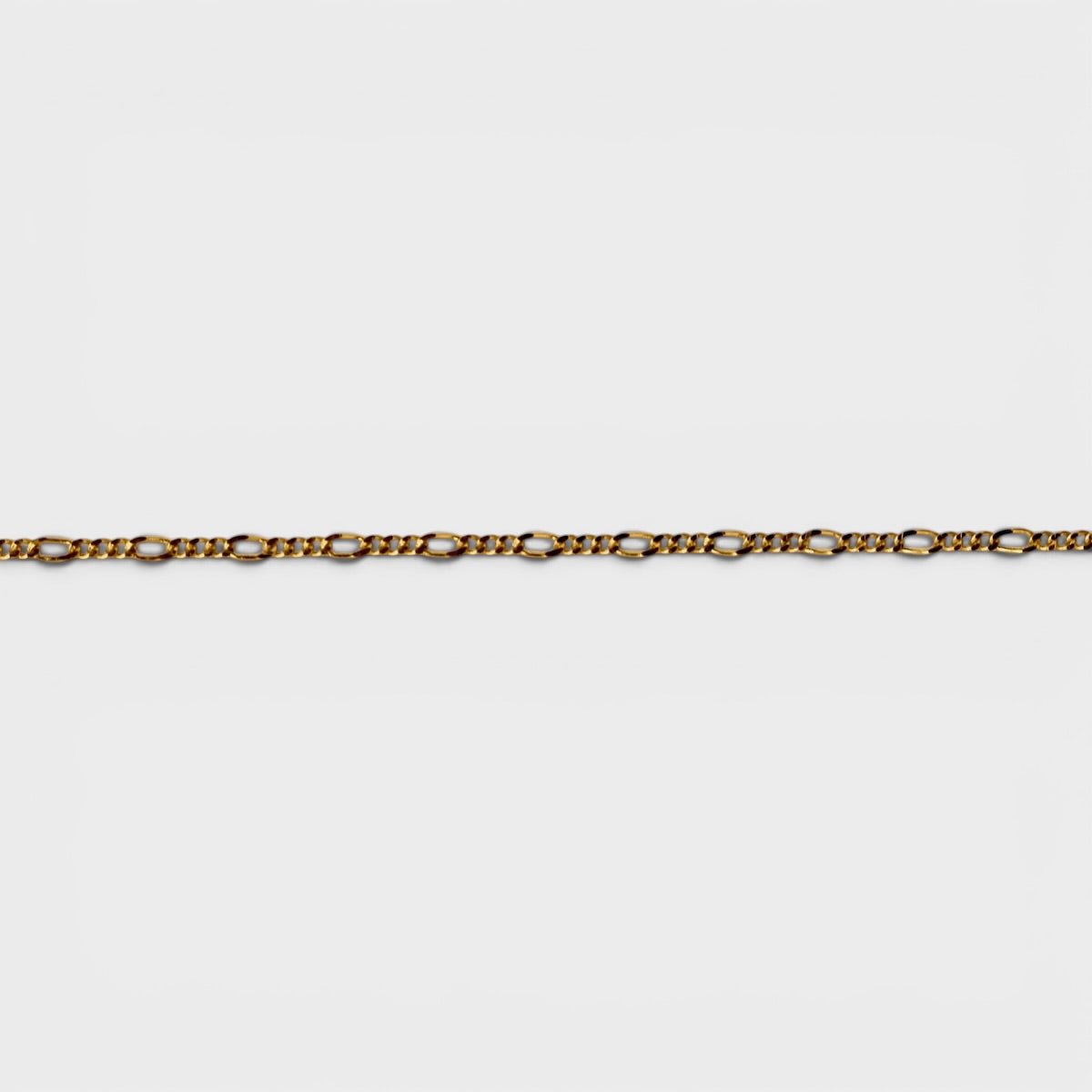 Gold Figaro Chain | 1.7mm | 18K Gold Plated