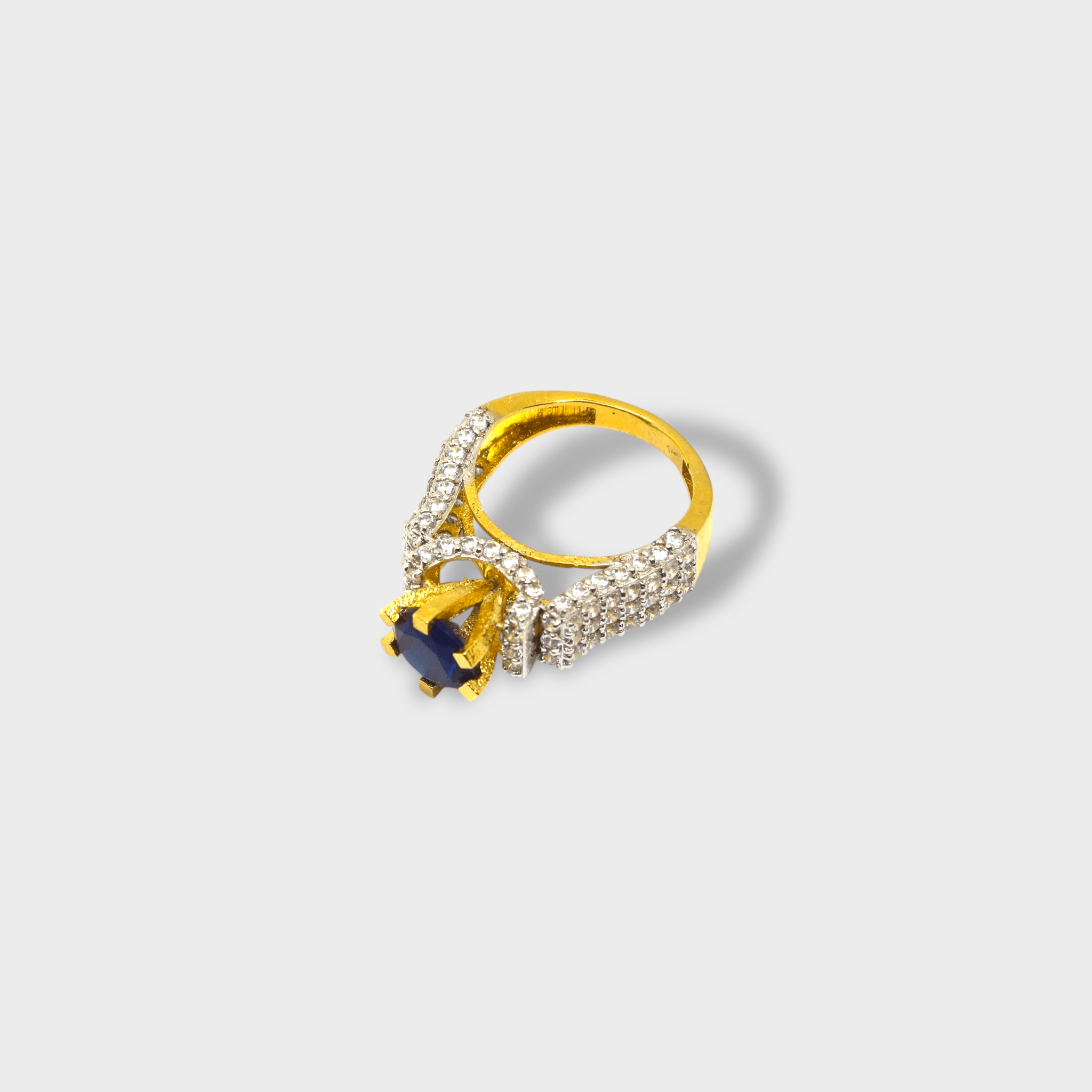 Sapphire Halo - Monis Anas Jewellers