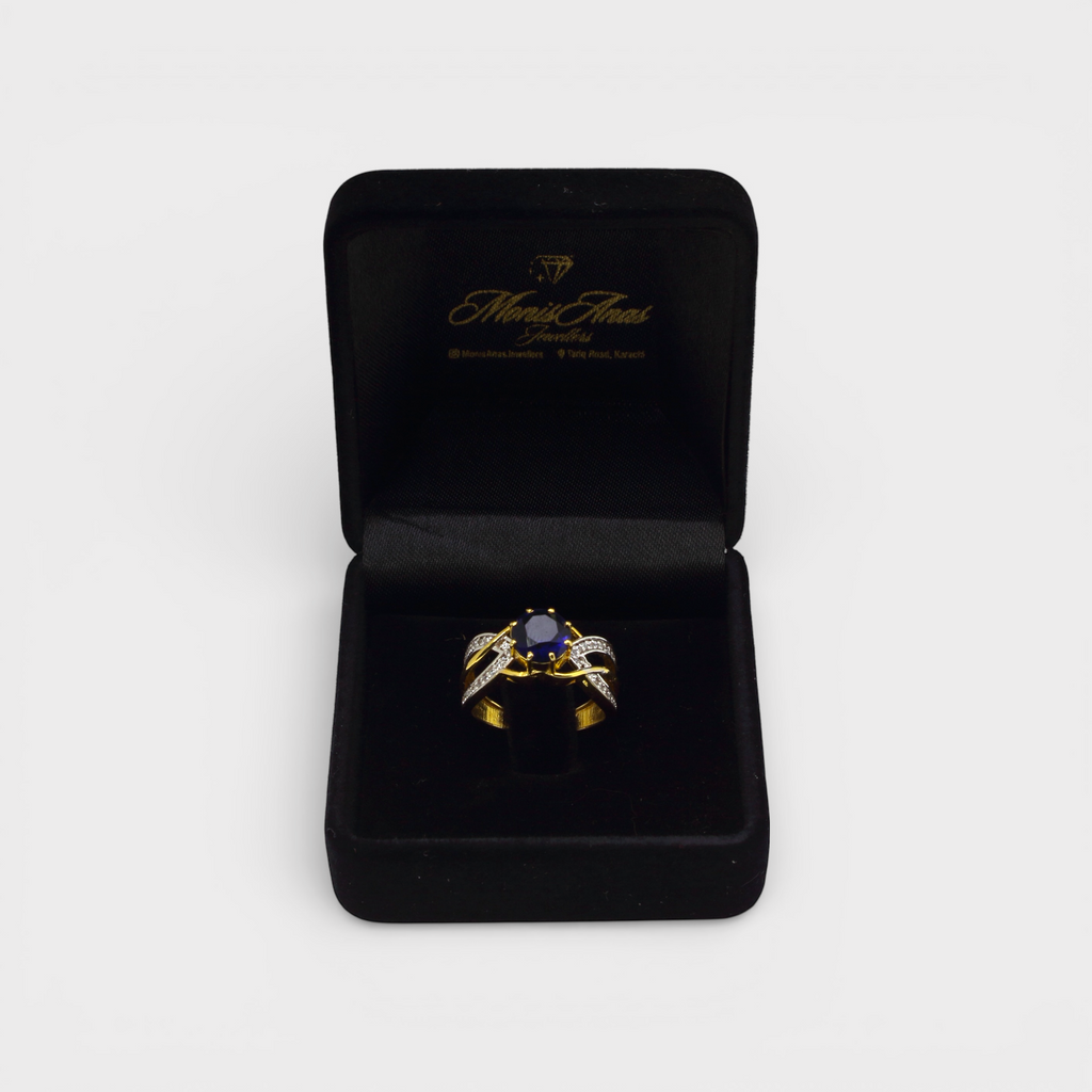 Royal Infinity Sapphire Ring – Oval Blue Gem