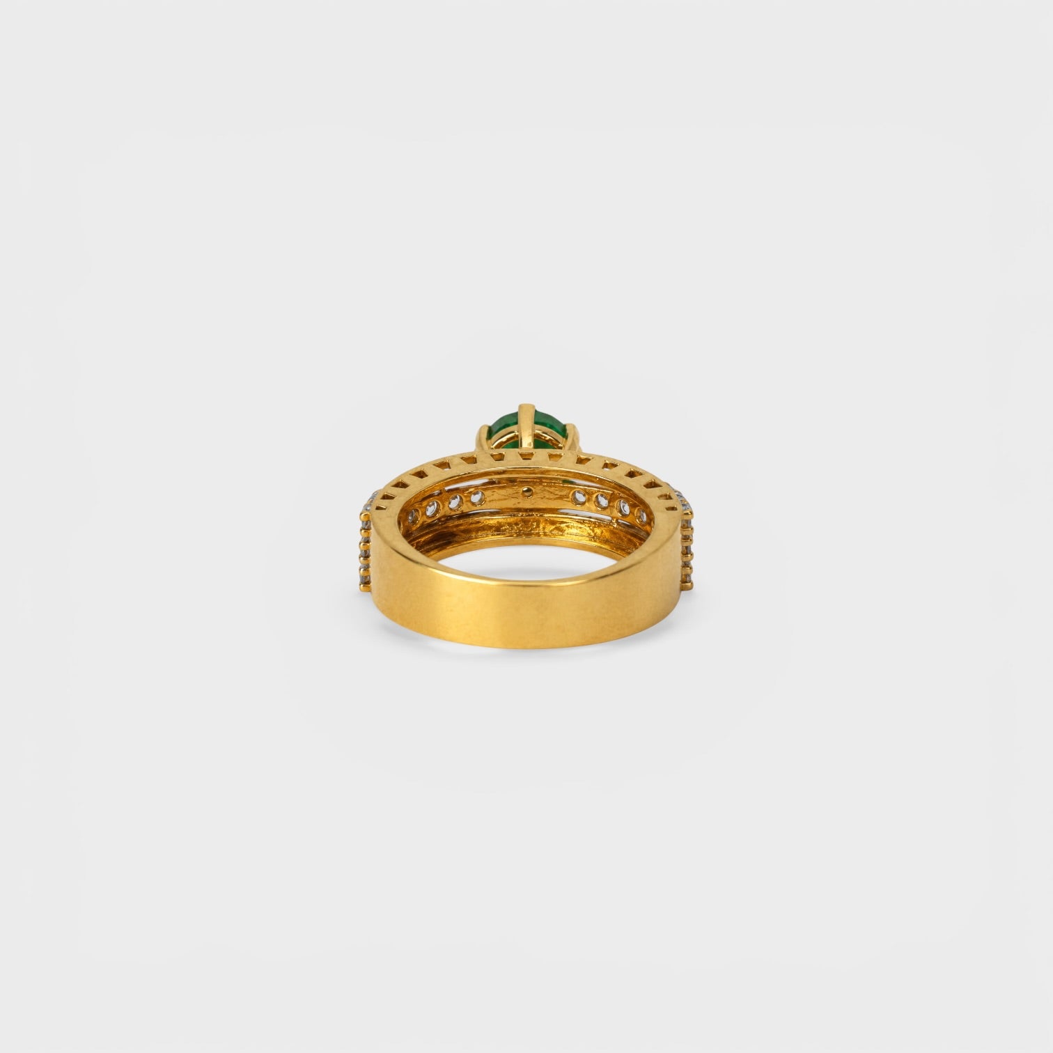 Emerald Gold Stack Ring