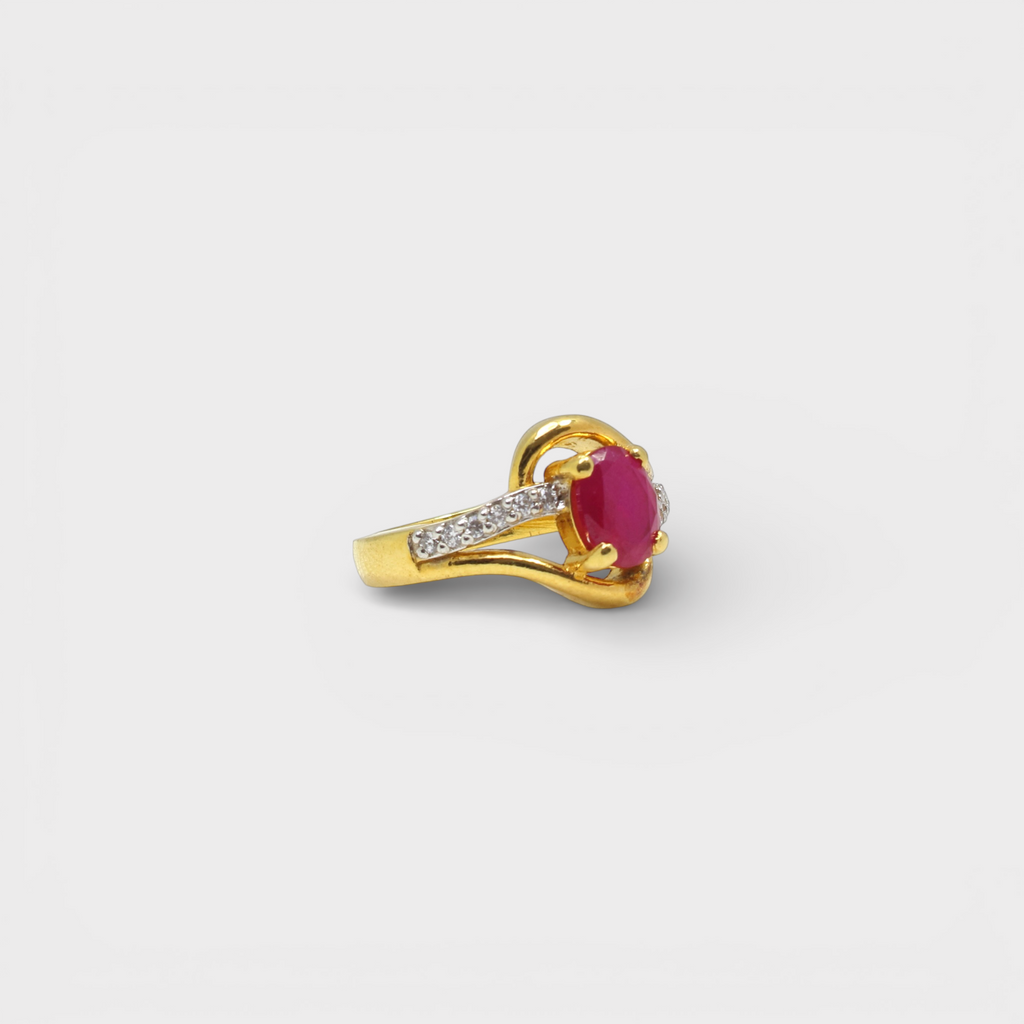Ruby Twist Ring