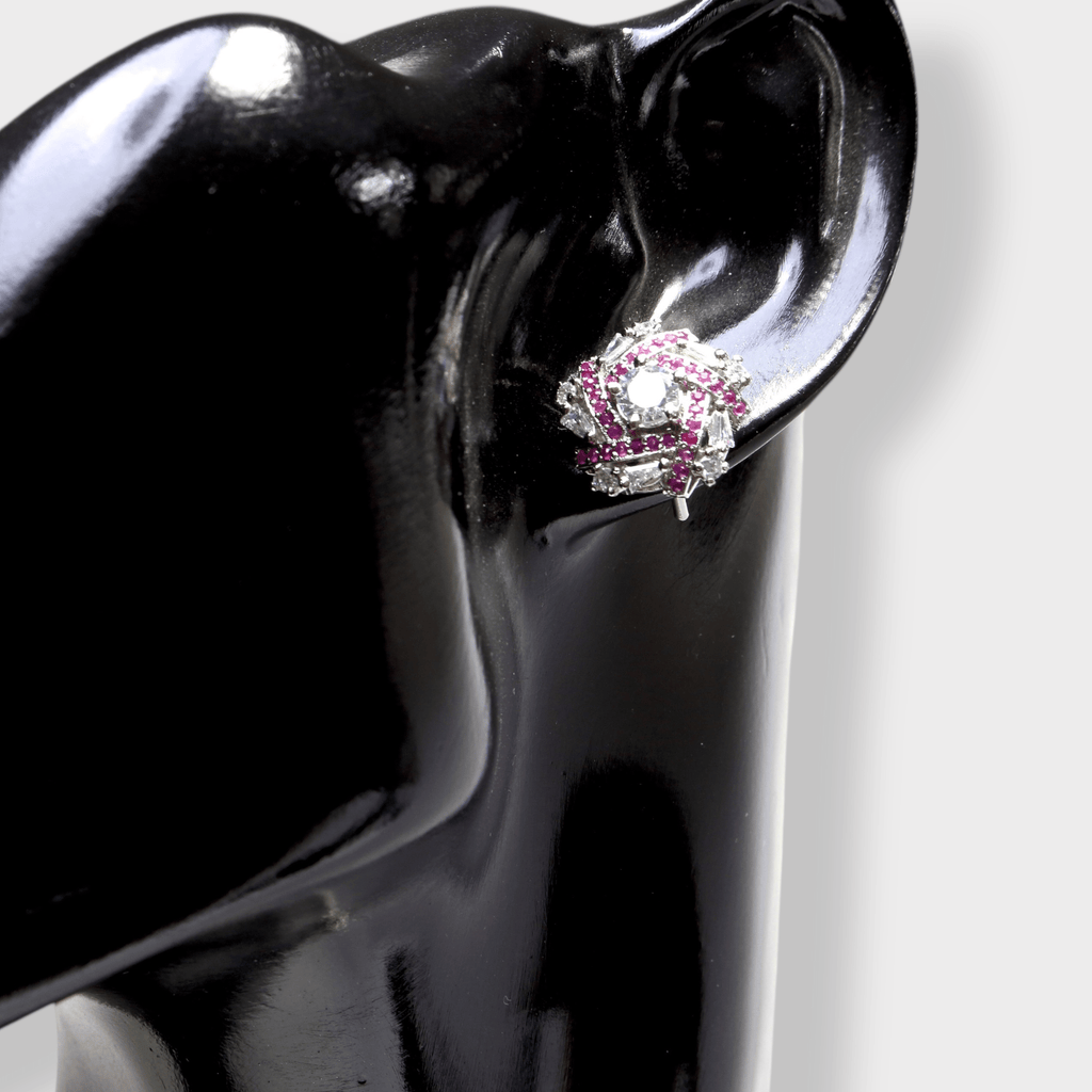 Ruby Royale Cluster Set - Monis Anas Jewellers