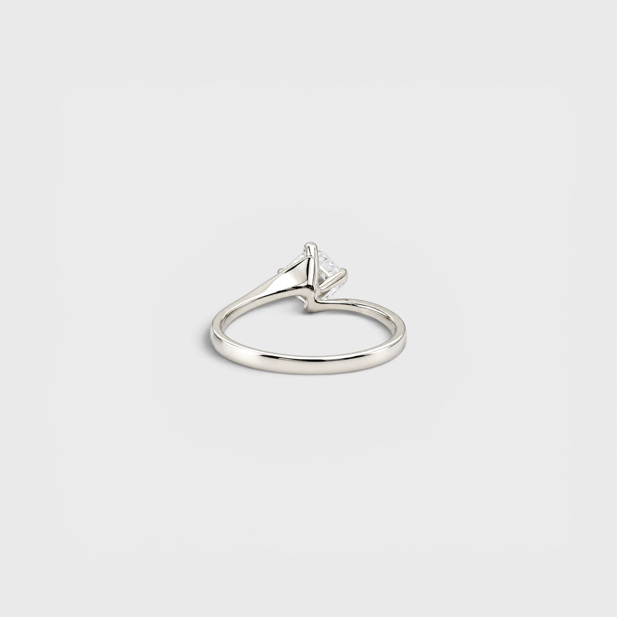 Princess-Cut CZ Solitaire Ring