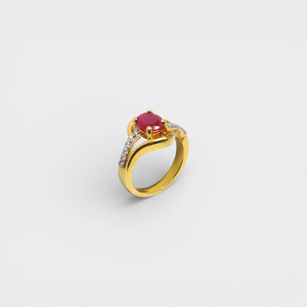 Ruby Twist Ring