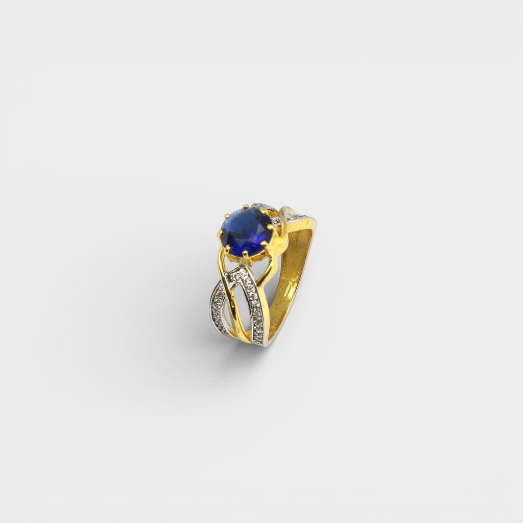 Royal Infinity Sapphire Ring – Oval Blue Gem