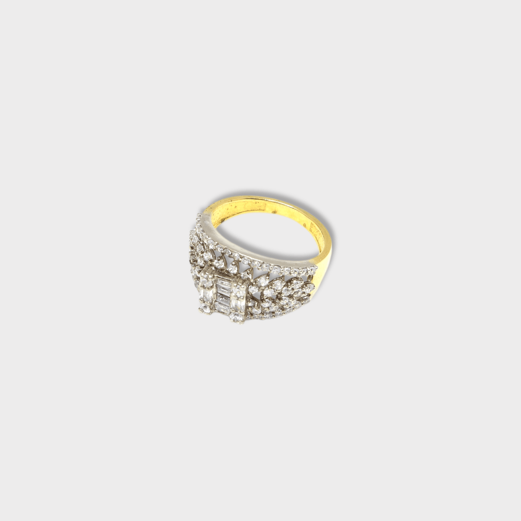 Crystal Cascade Ring - Monis Anas Jewellers