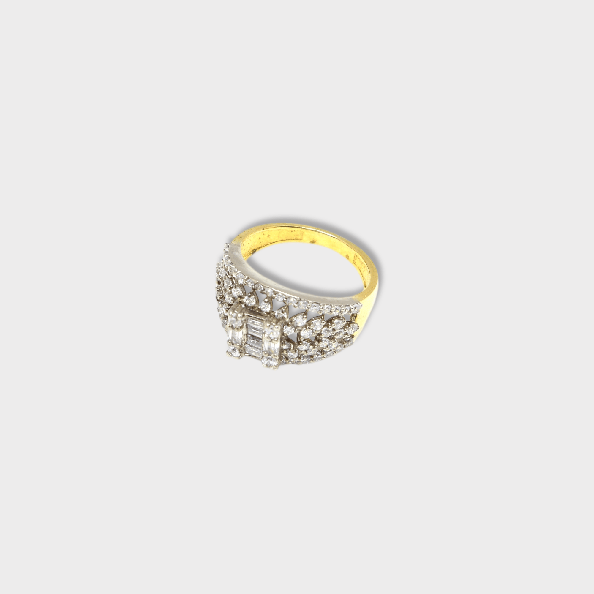 Crystal Cascade Ring - Monis Anas Jewellers