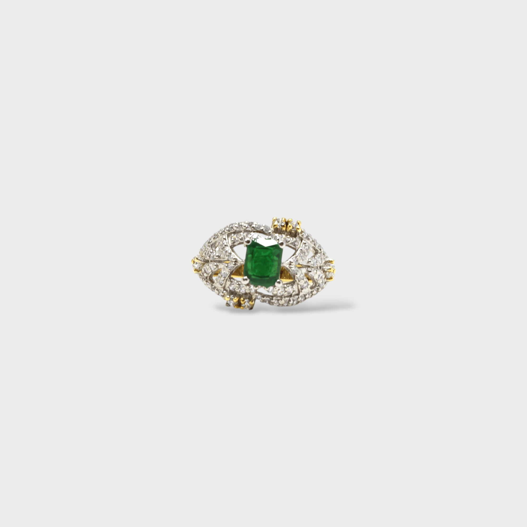 Emerald Enigma Ring - Monis Anas Jewellers