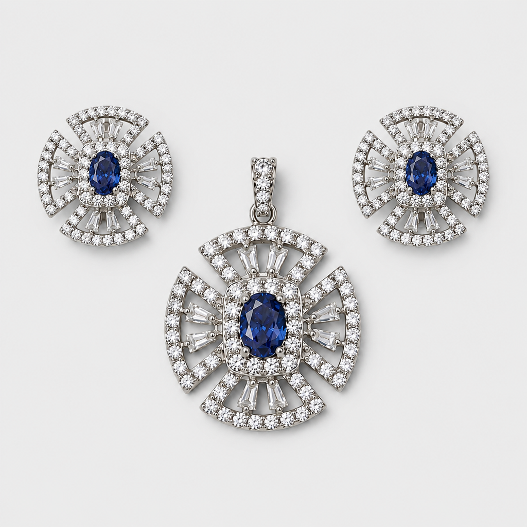 Sapphire Crest Set