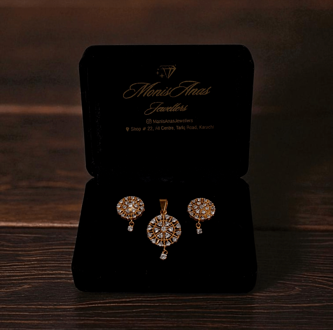Mandala Drop Set - Monis Anas Jewellers