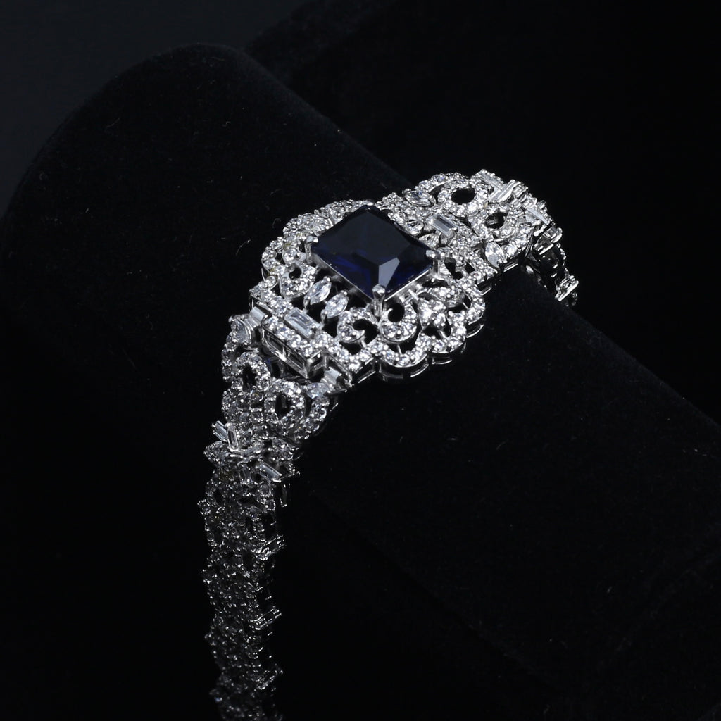 Royal Sapphire Infinity Bracelet