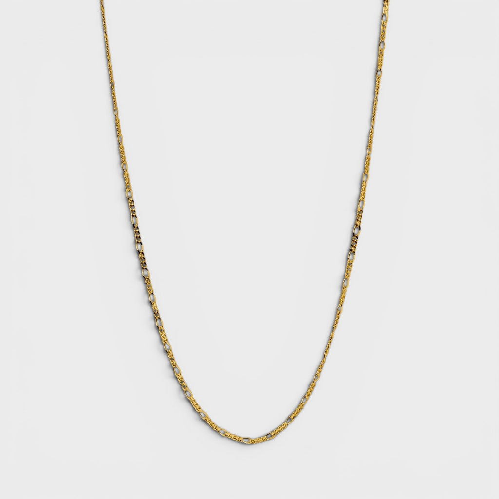 Gold Figaro Chain | 1.7mm | 18K Gold Plated