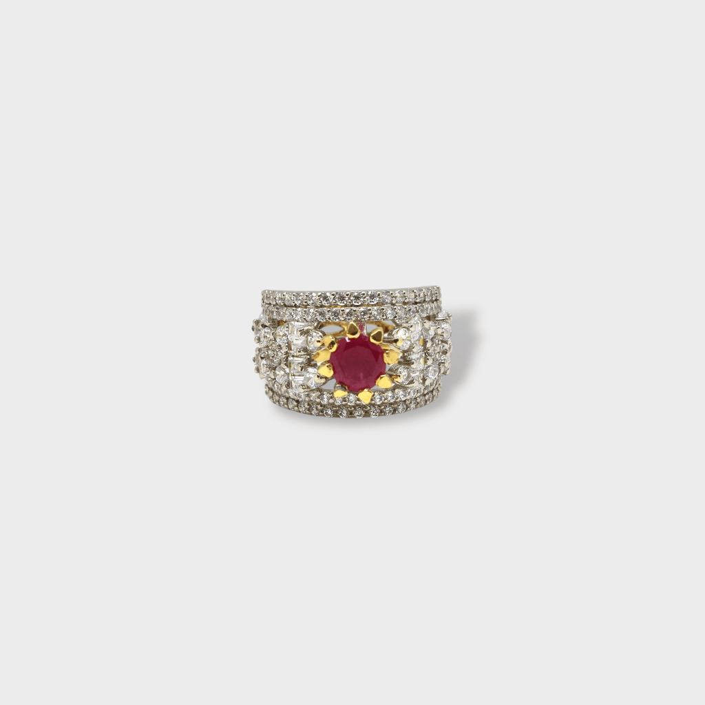 Ruby Coronet Ring - Monis Anas Jewellers