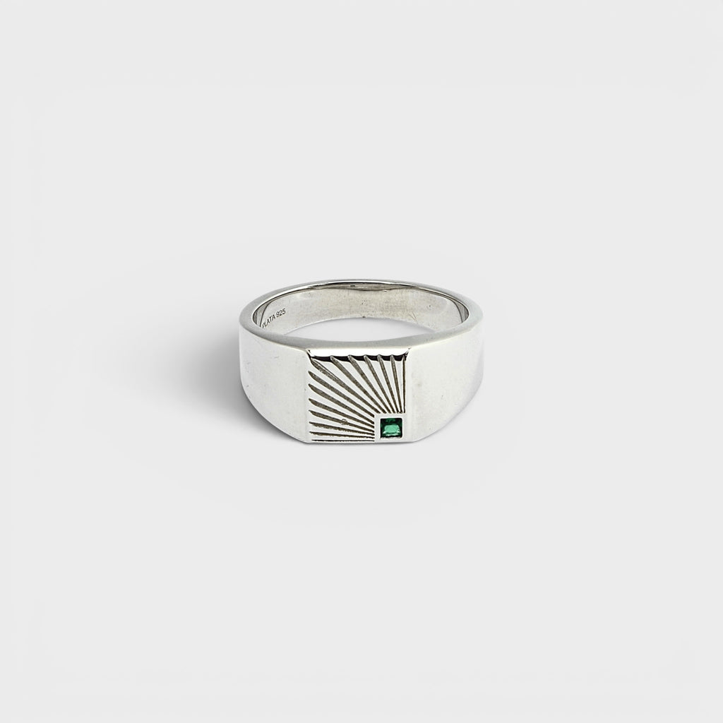 Silver Sunburst Ring