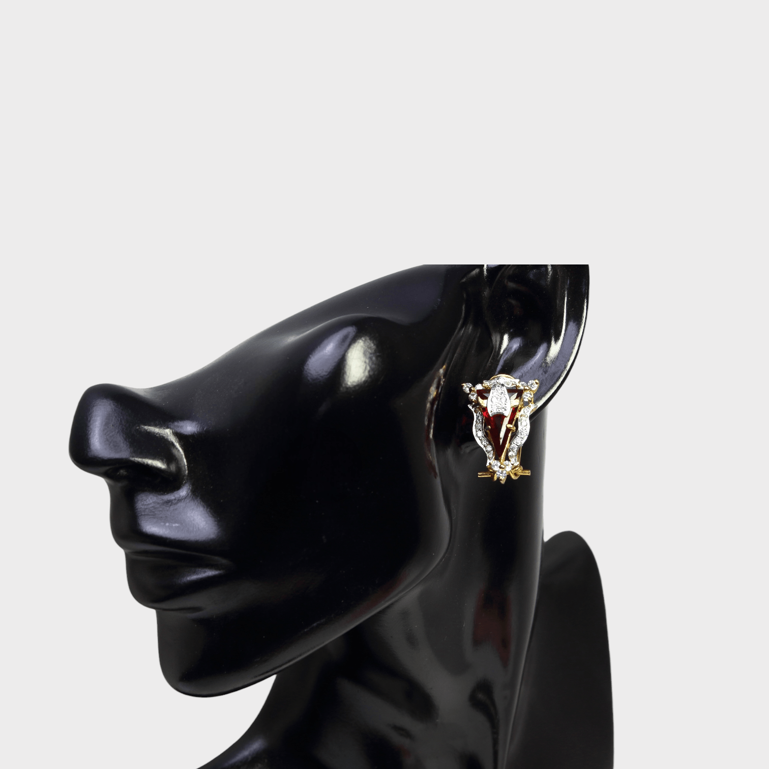 Scarlet Phoenix Studs - Monis Anas Jewellers