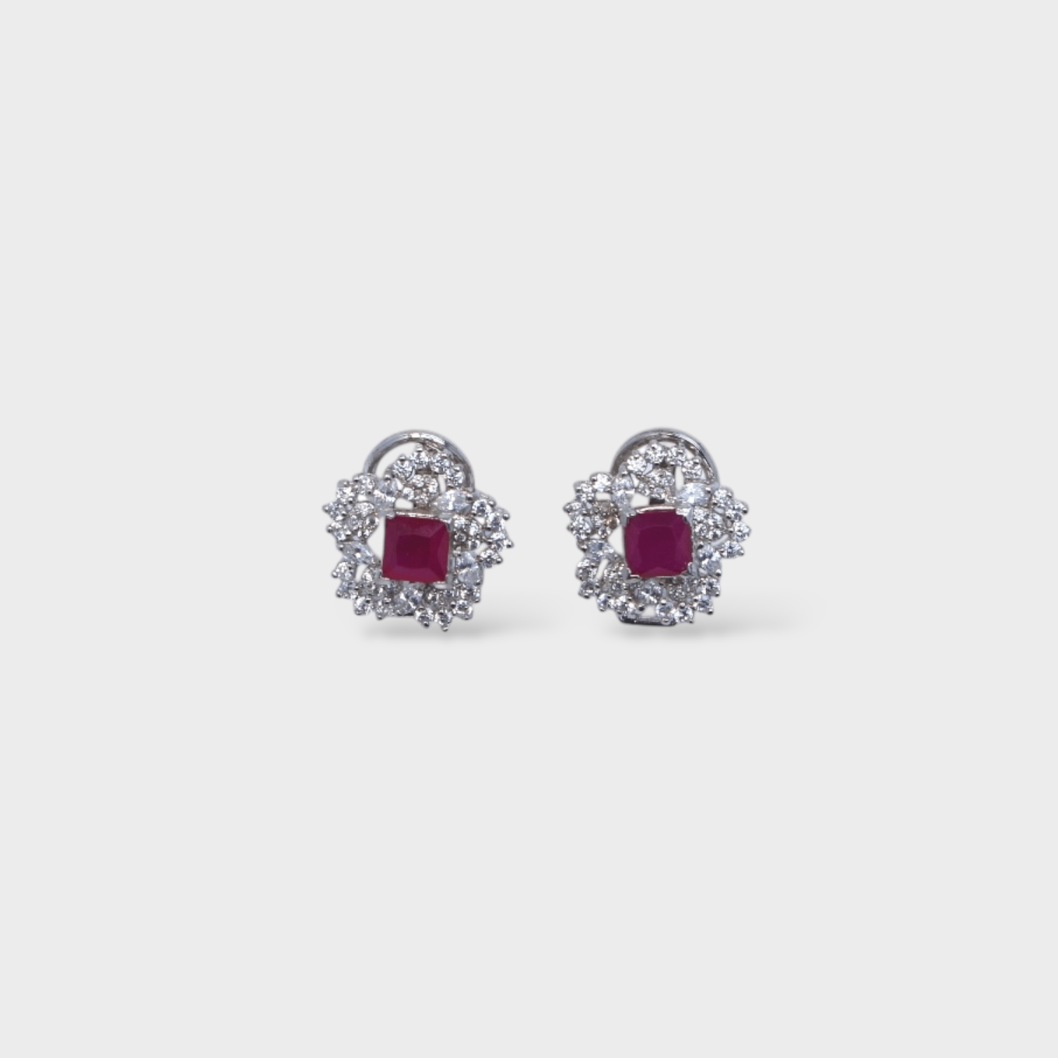 Royal Ruby Starburst Studs