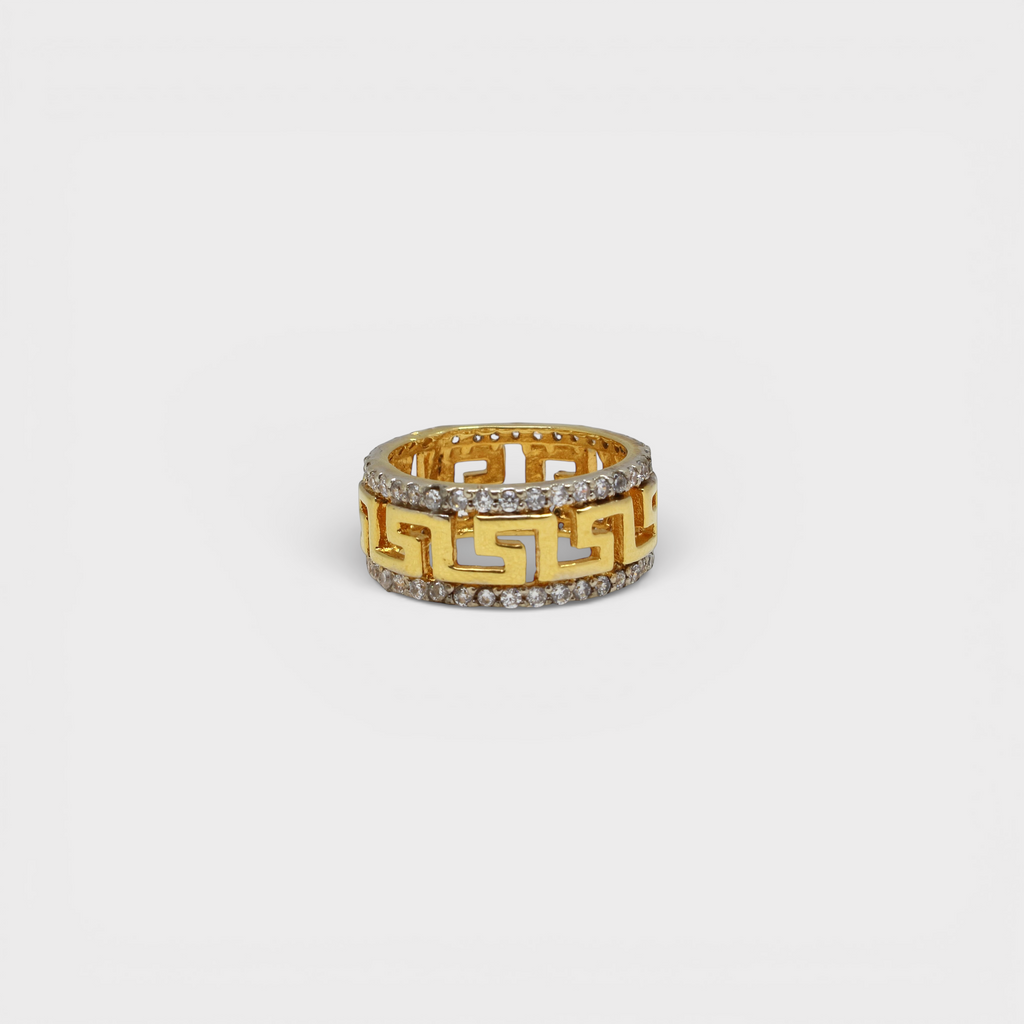 Greek Key Eternity Band